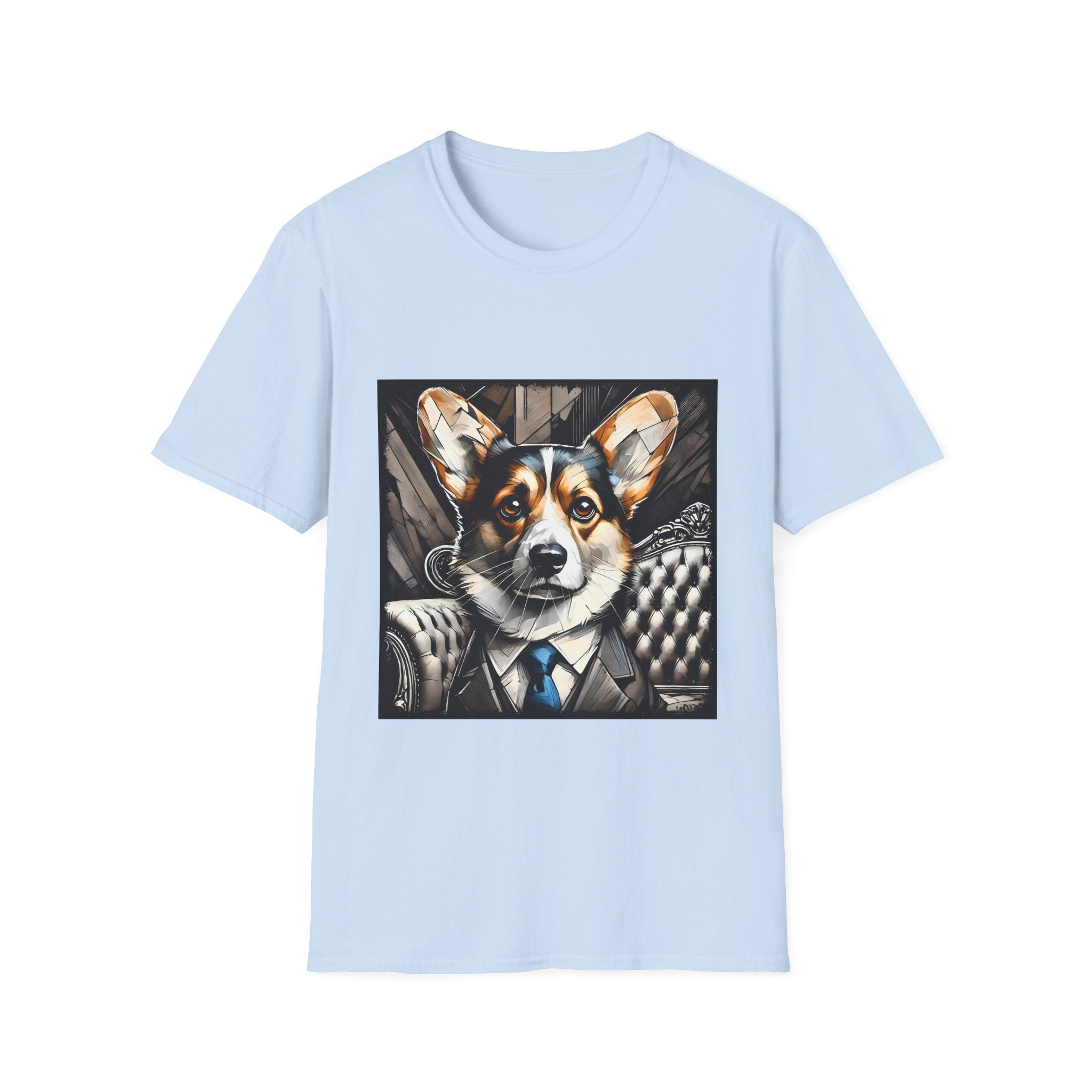 Pembroke Welsh Corgi B&W Bold Eyes | Unisex Dog T-Shirt
