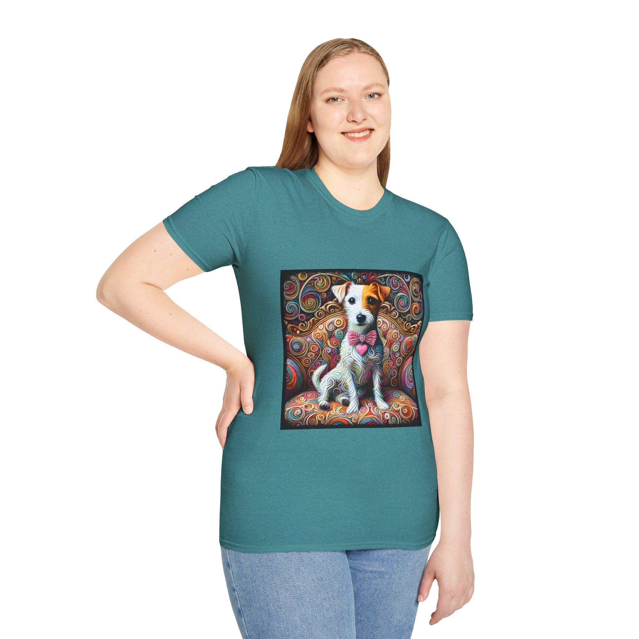 Jack Russell Terrier Love Swirl | Unisex Dog T-Shirt
