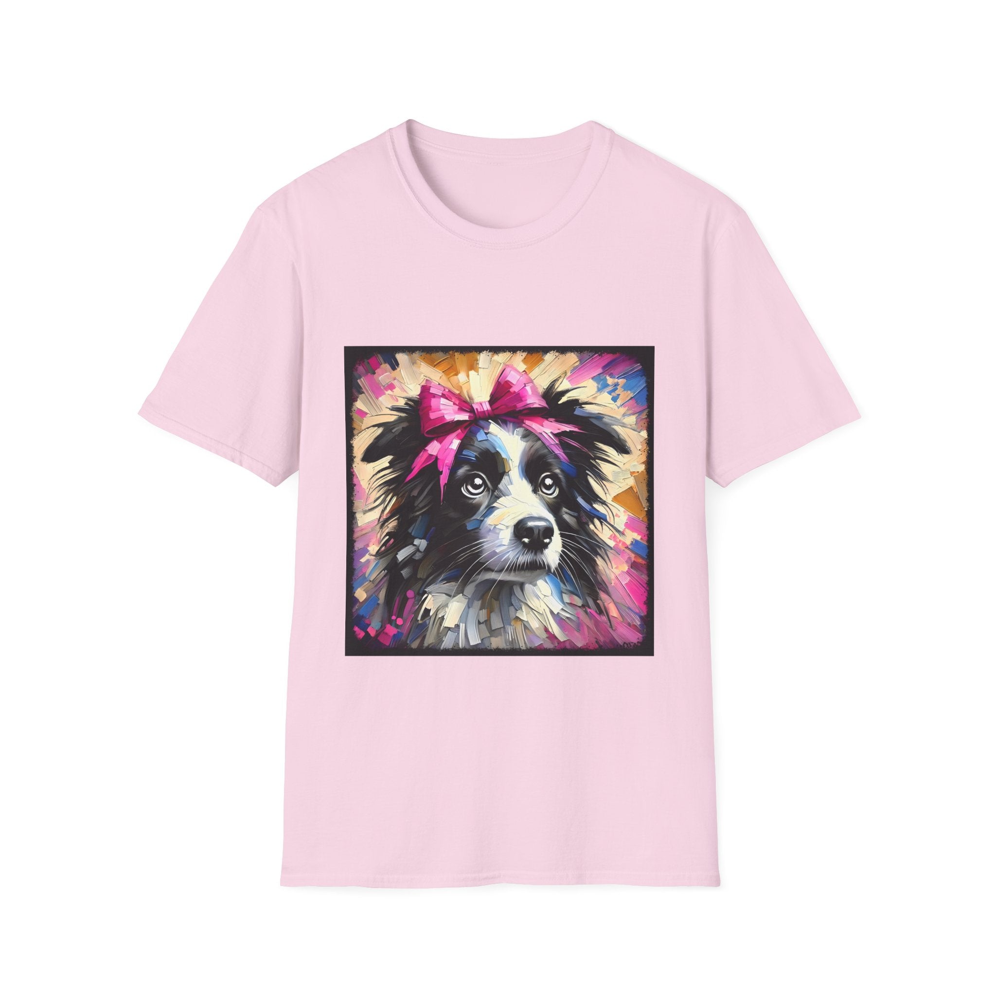 Border Collie Pink Bow Classic | Unisex Dog T-Shirt
