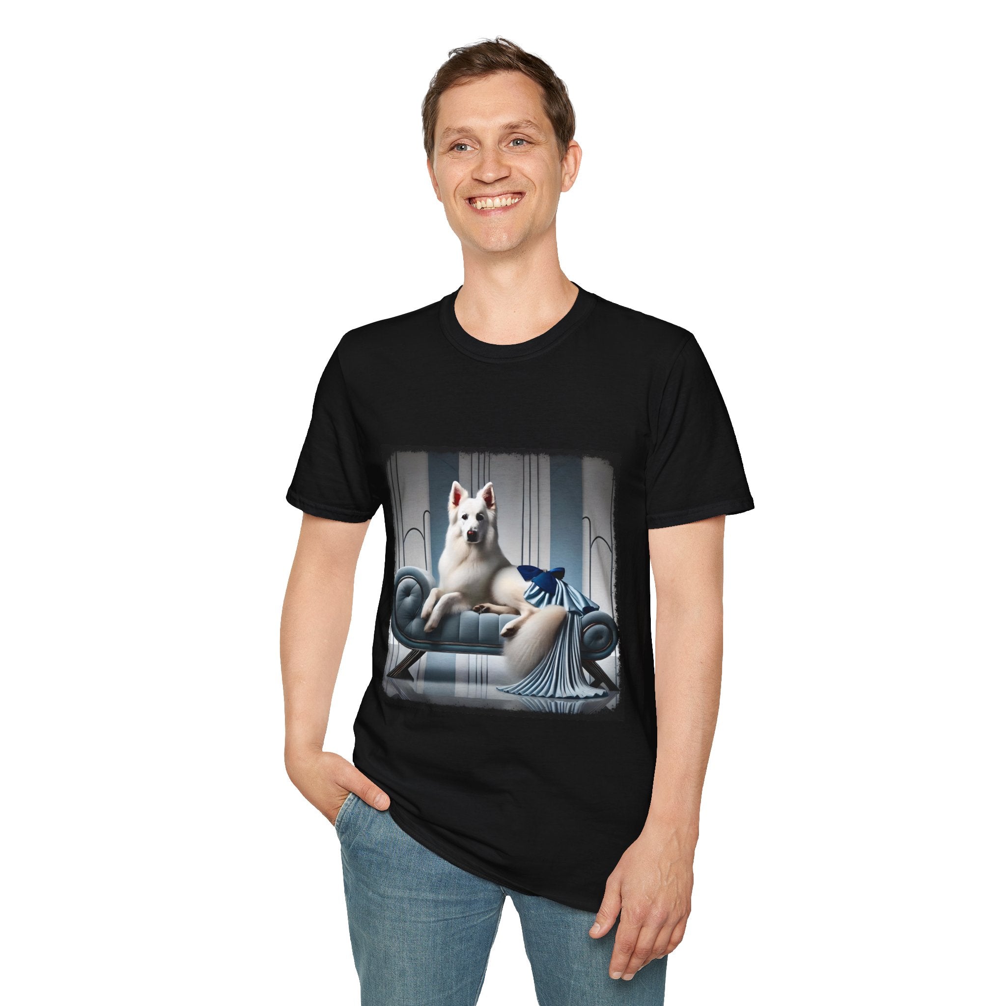 German Shepherd Blue Icon | Unisex Dog T-Shirt
