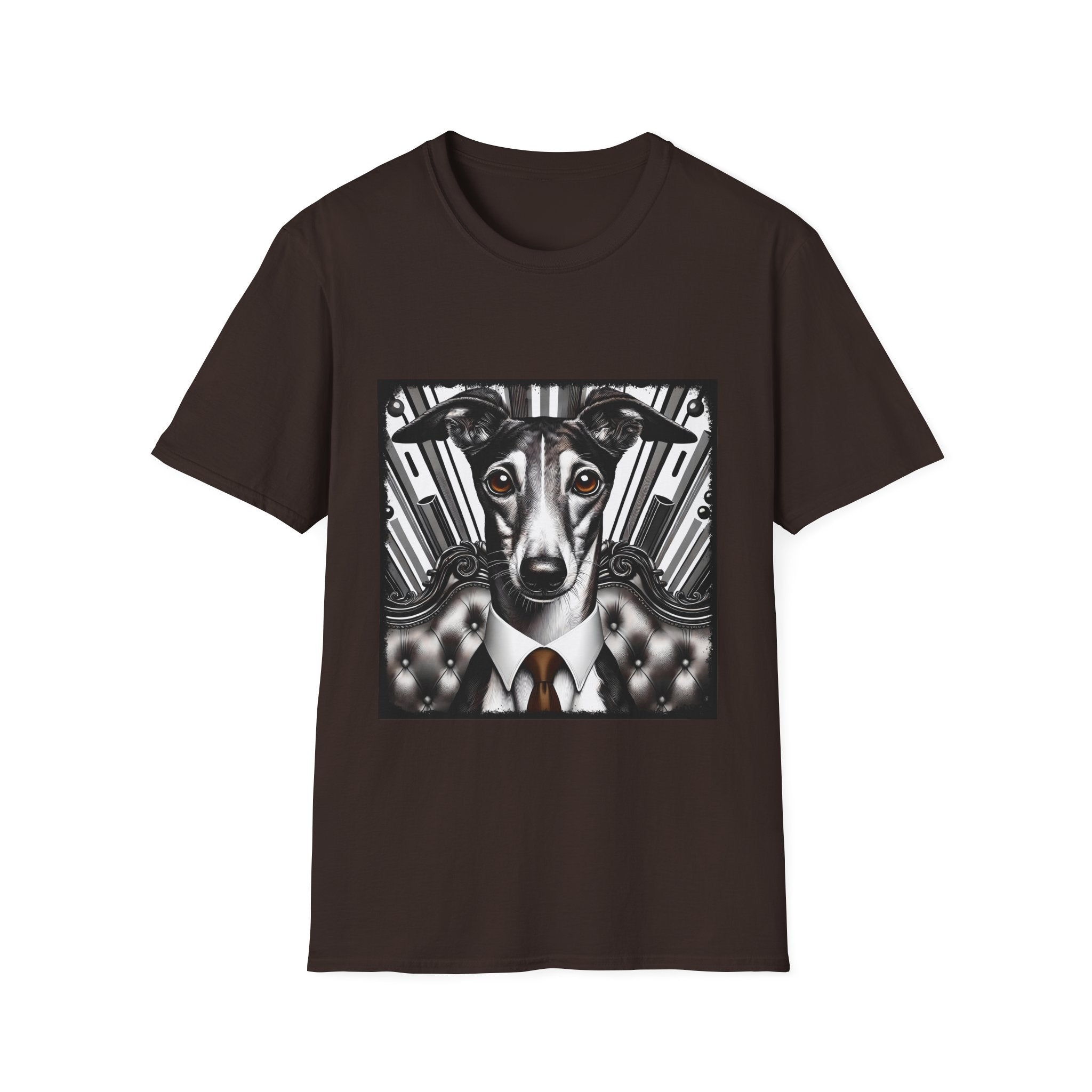 Greyhound B&W Bold Eyes | Unisex Dog T-Shirt