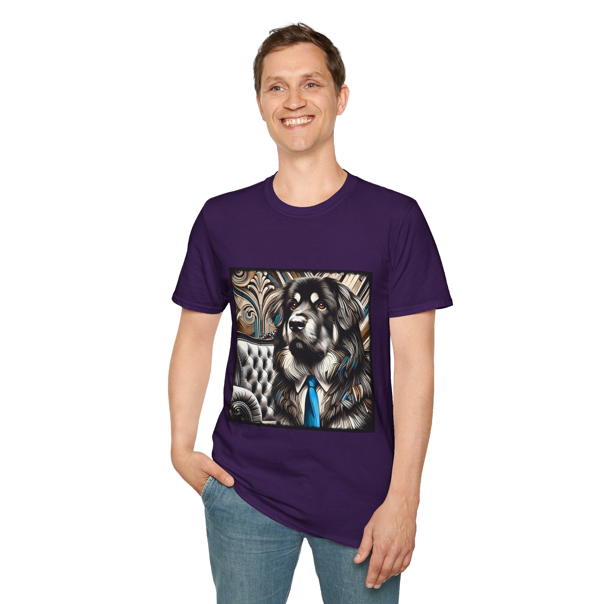Tibetan Mastiff B&W Bold Eyes | Unisex Dog T-Shirt