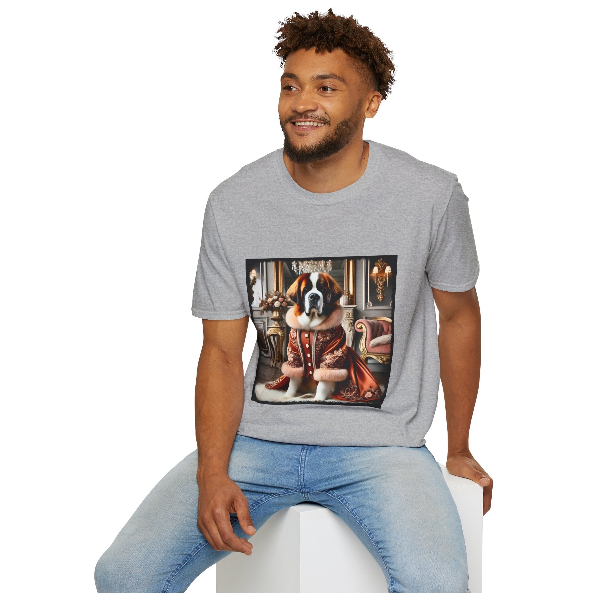 Saint Bernard Bougie Babe | Unisex Dog T-Shirt