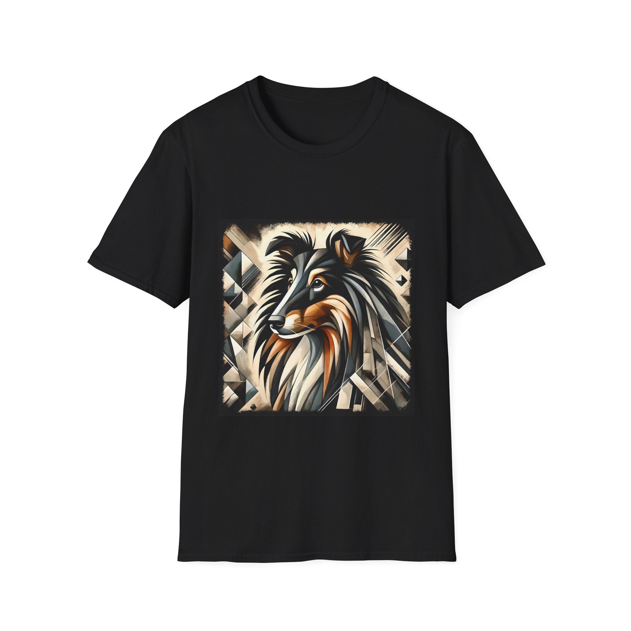Collie Bold Geometric | Unisex Dog T-Shirt