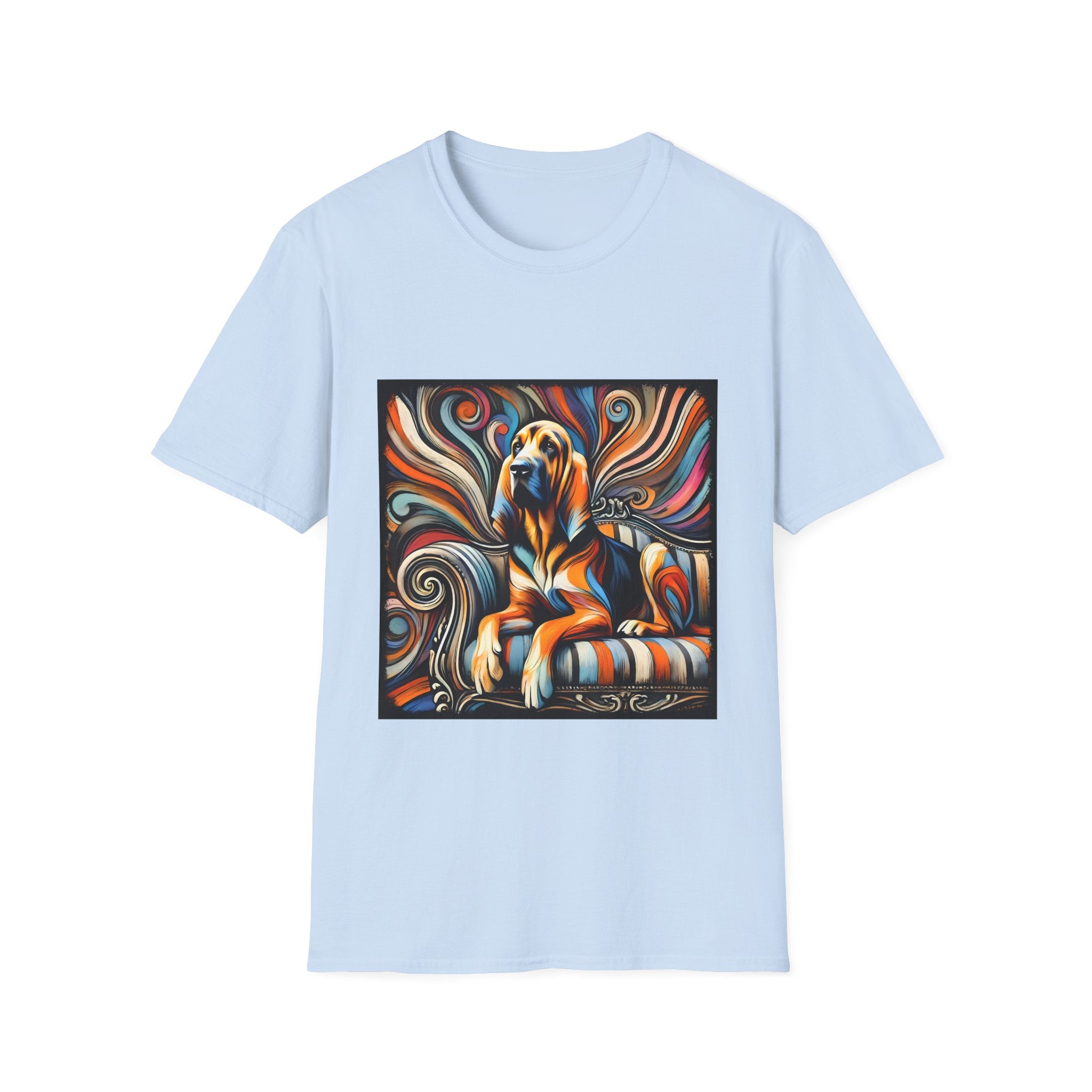 Bloodhound Fancy Swirl | Unisex Dog T-Shirt
