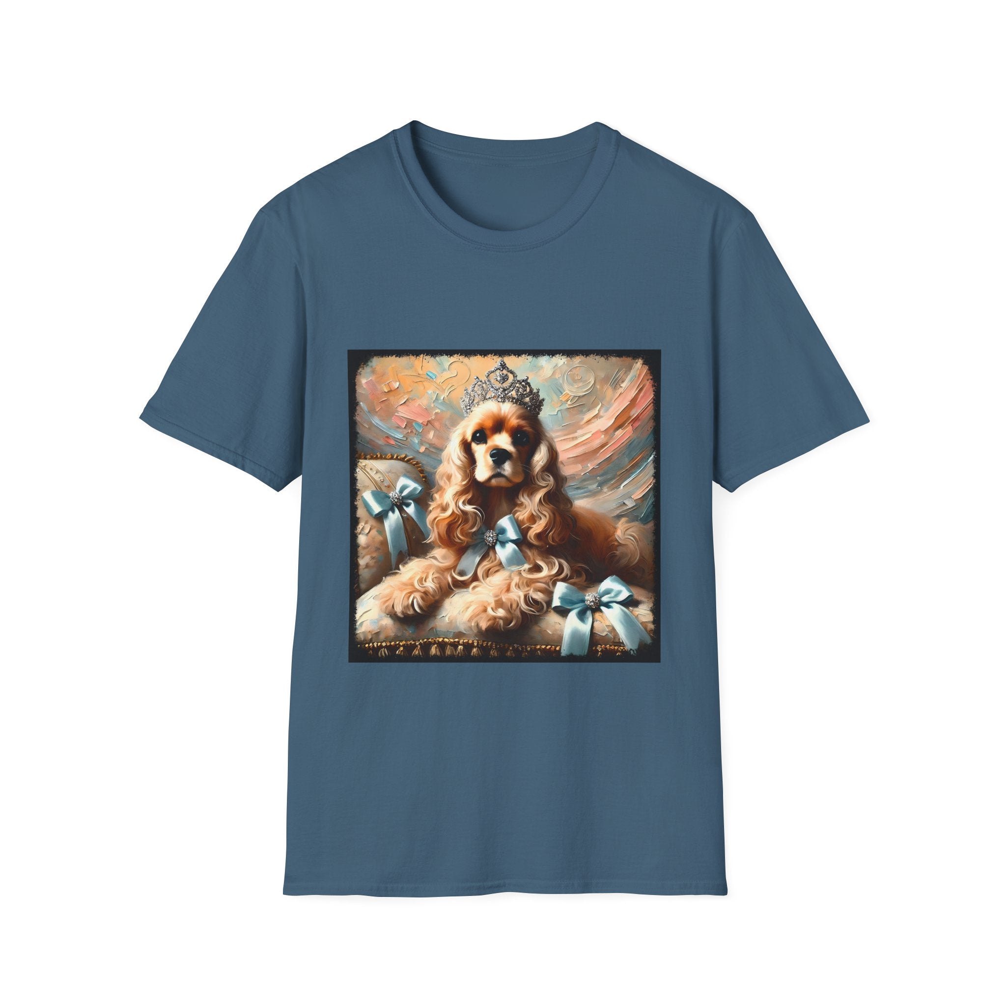 Cocker Spaniel Diamond Tiara Classic | Unisex Dog T-Shirt