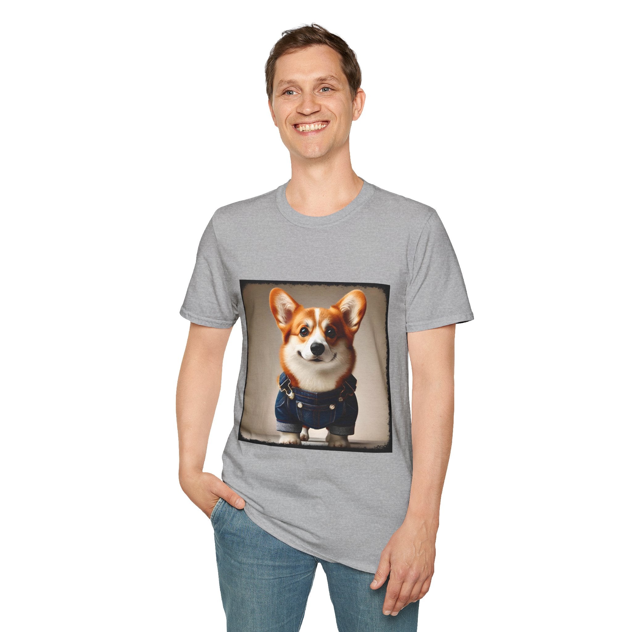 Pembroke Welsh Corgi Denim Dream | Unisex Dog T-Shirt