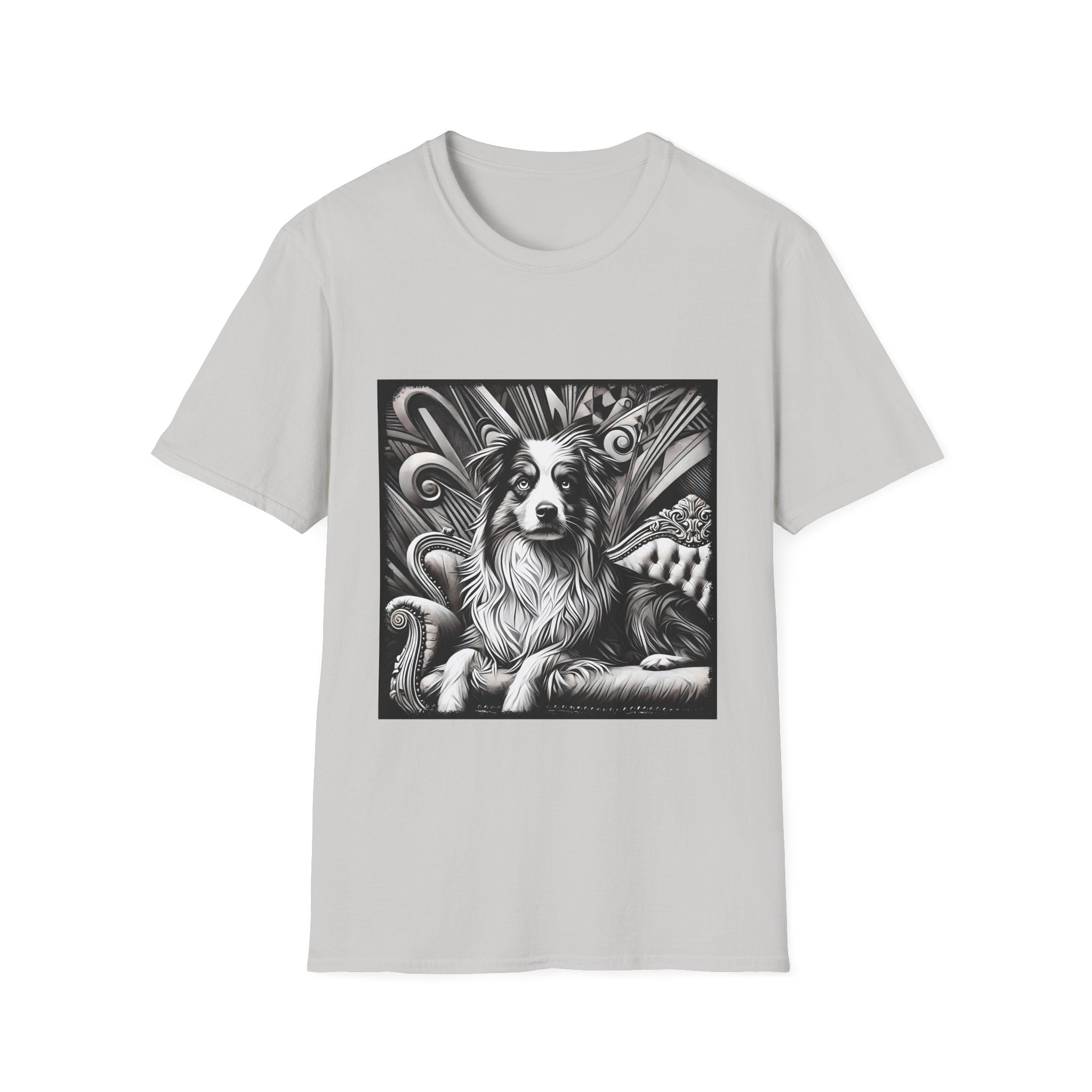 Australian Shepherd B&W Bold | Unisex Dog T-Shirt