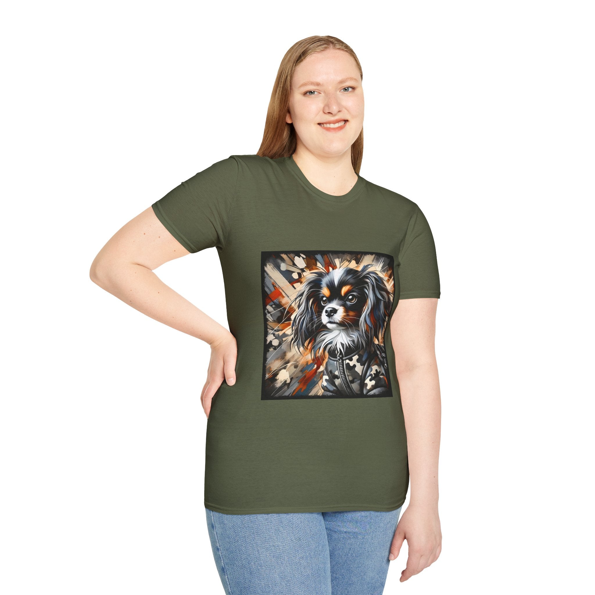 Cavalier King Charles Spaniel Bold Camo Classic | Unisex Dog T-Shirt