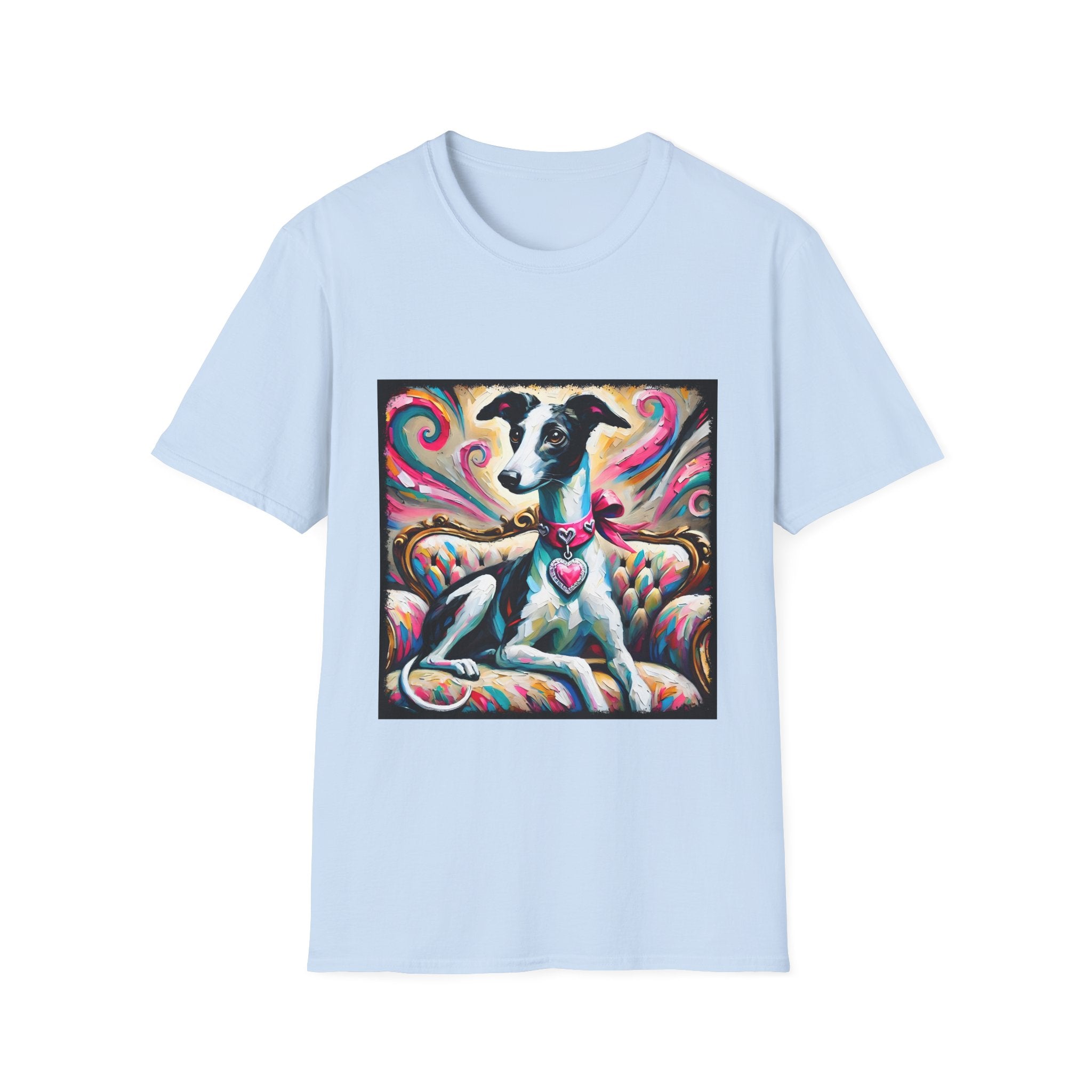 Greyhound Pink Heart Classic | Unisex Dog T-Shirt