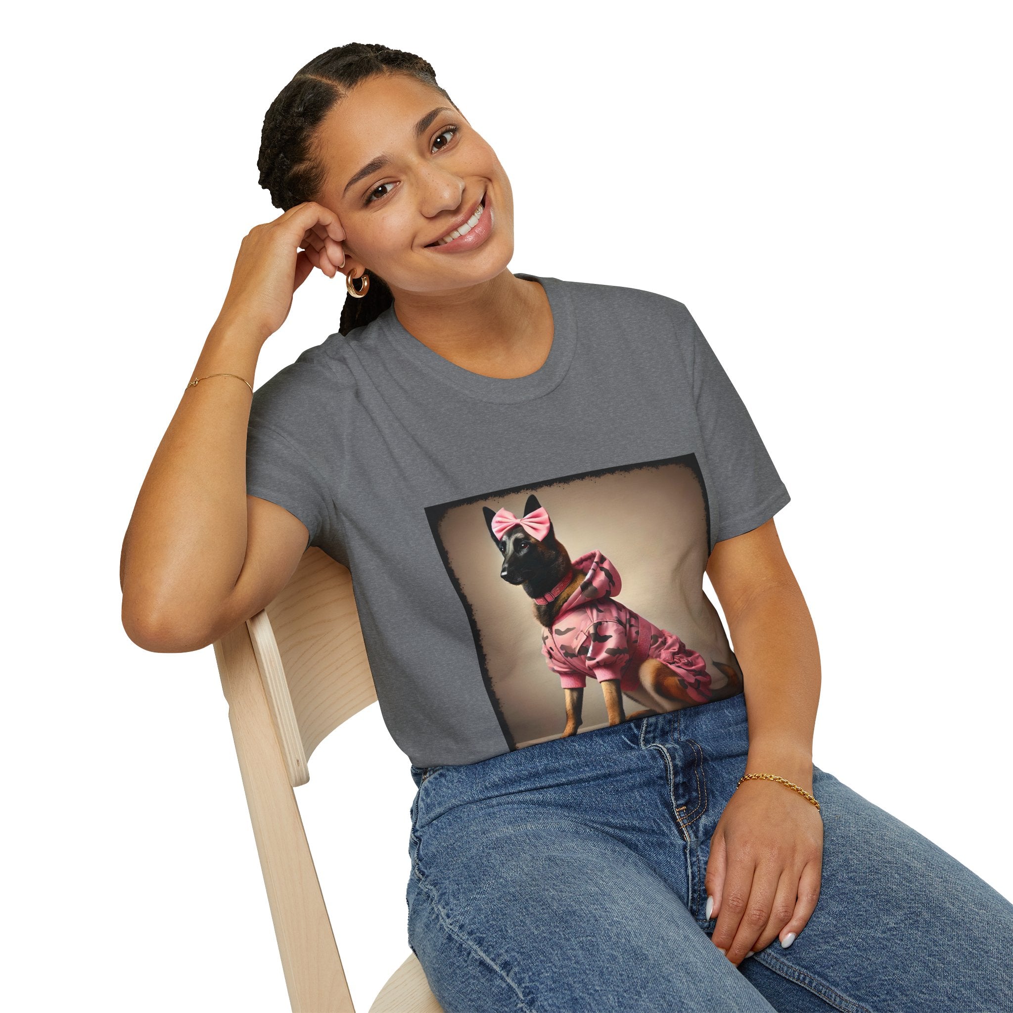 Belgian Malinois Pink Camo Cutie | Unisex Dog T-Shirt