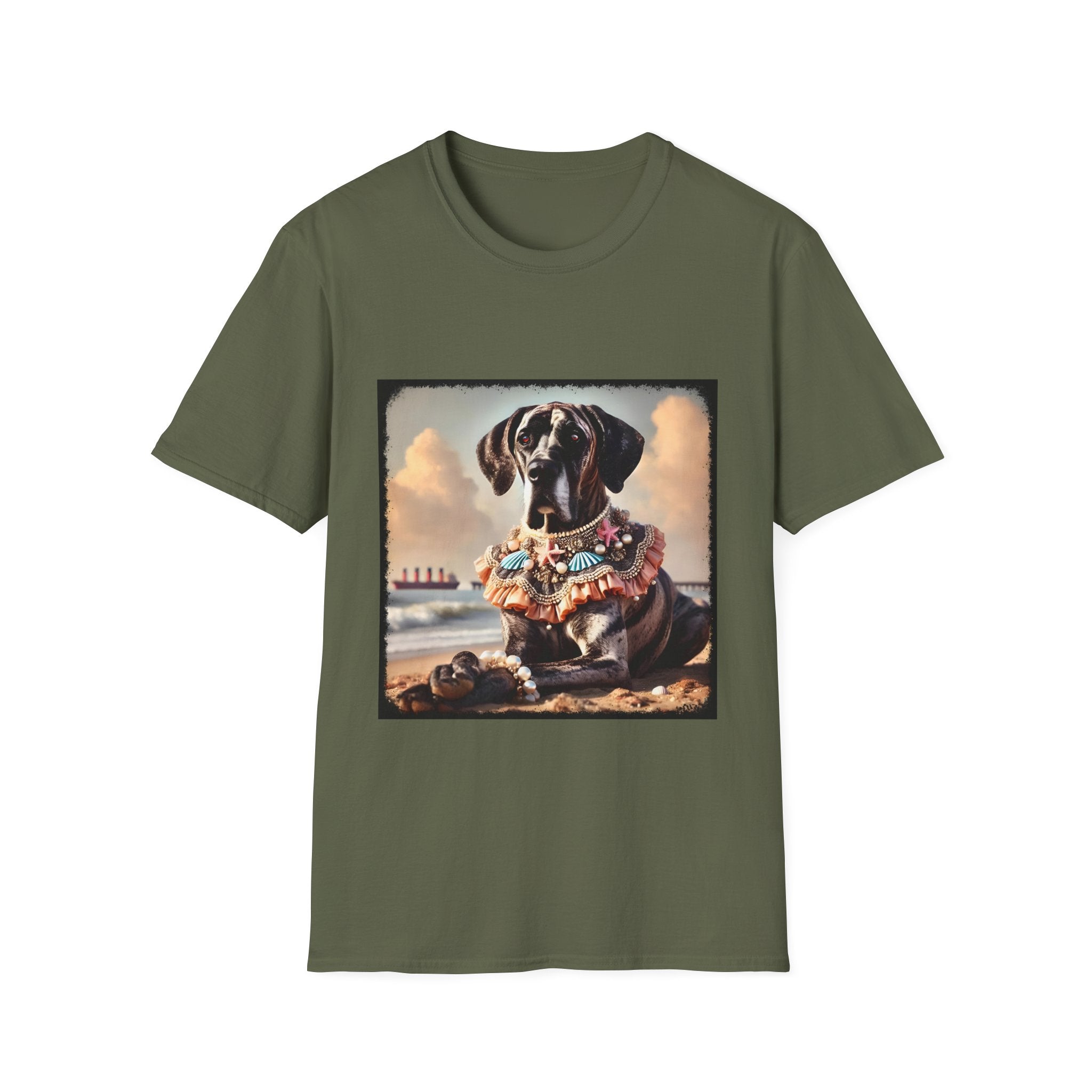 Great Dane Beach Brindle | Unisex Dog T-Shirt
