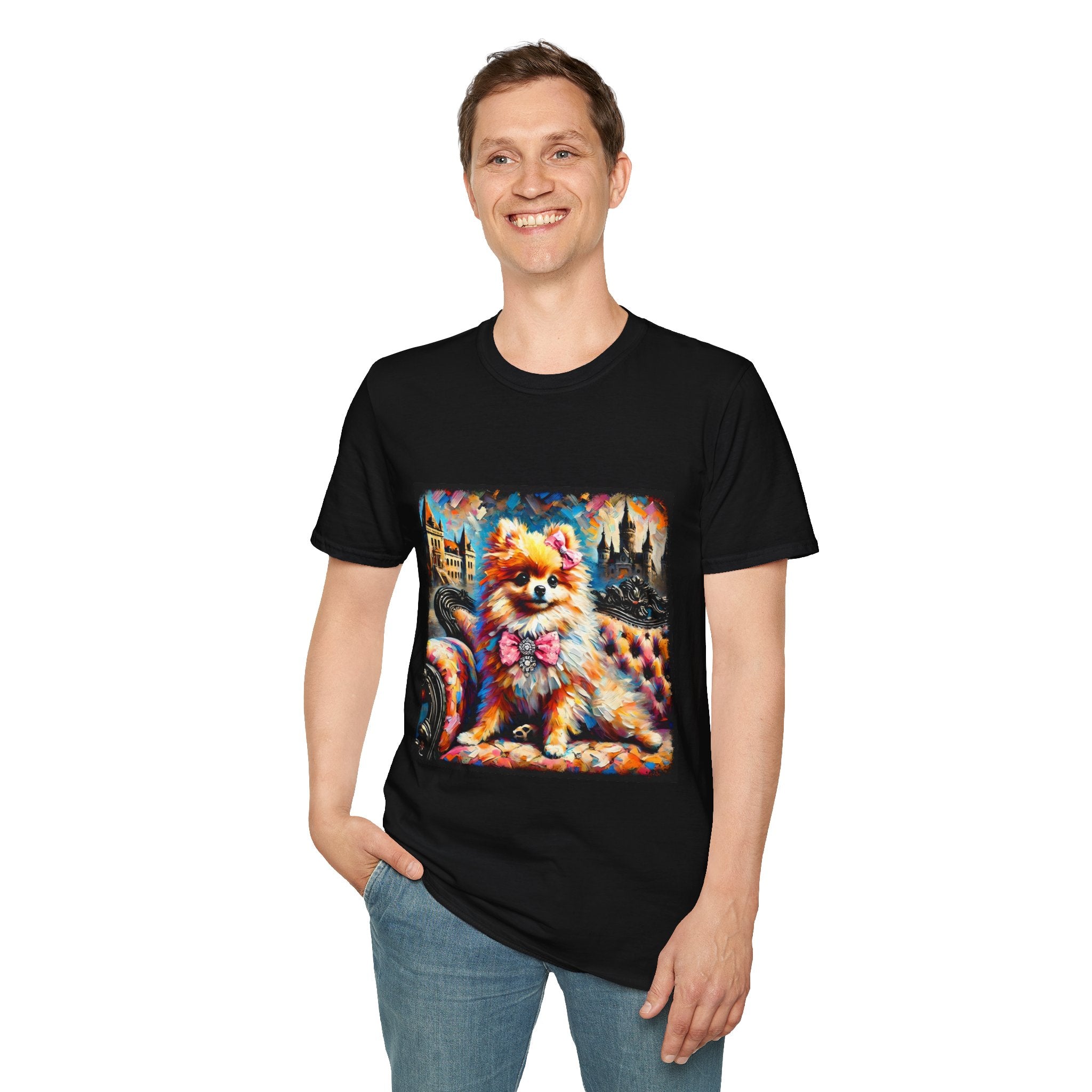 Pomeranian Diamond Princess Classic  | Unisex Dog T-Shirt