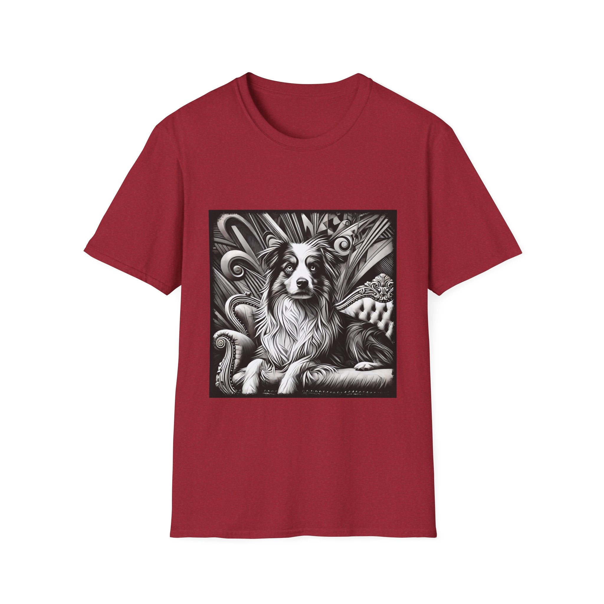 Australian Shepherd B&W Bold | Unisex Dog T-Shirt