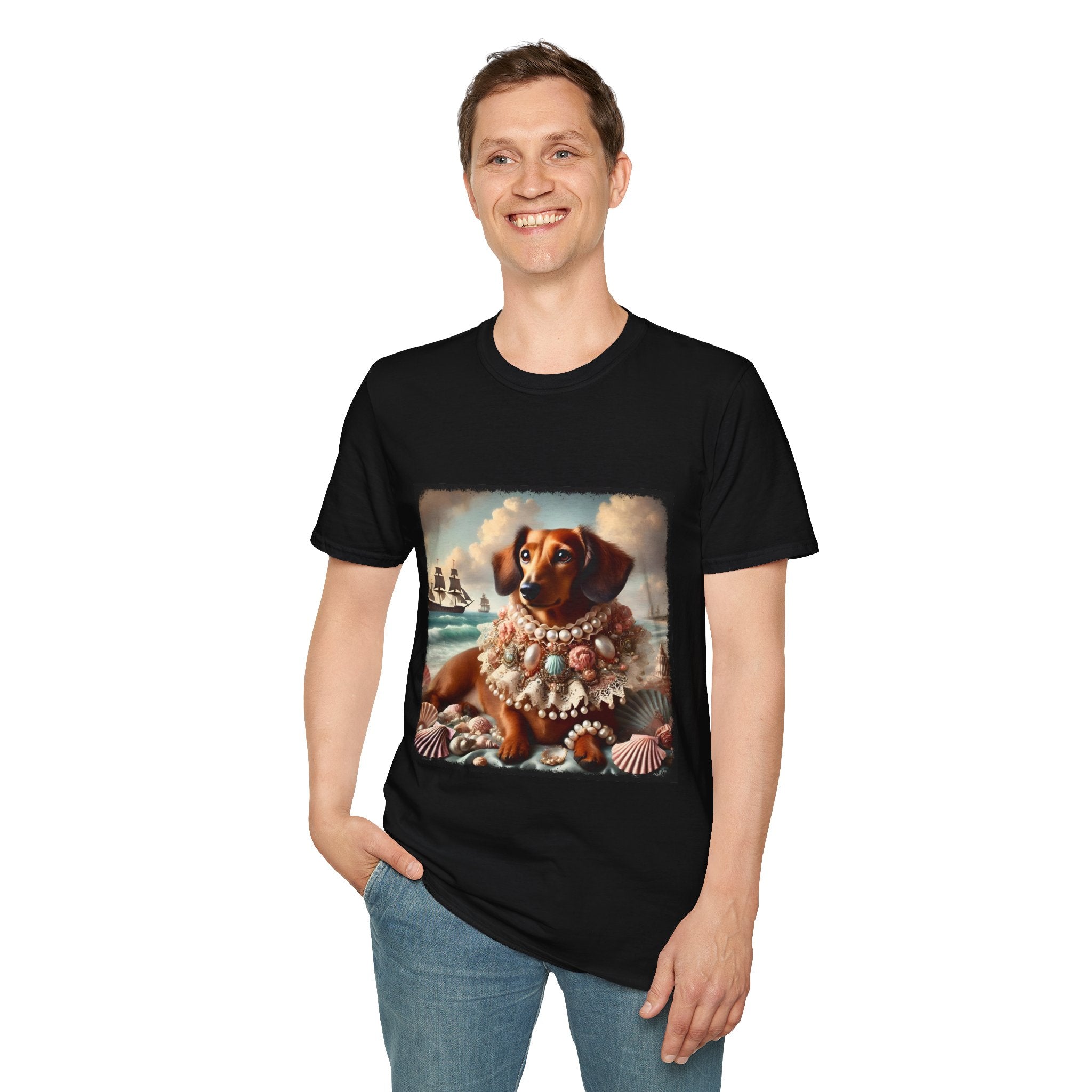 Dachshund Ocean Muse | Unisex Dog T-Shirt