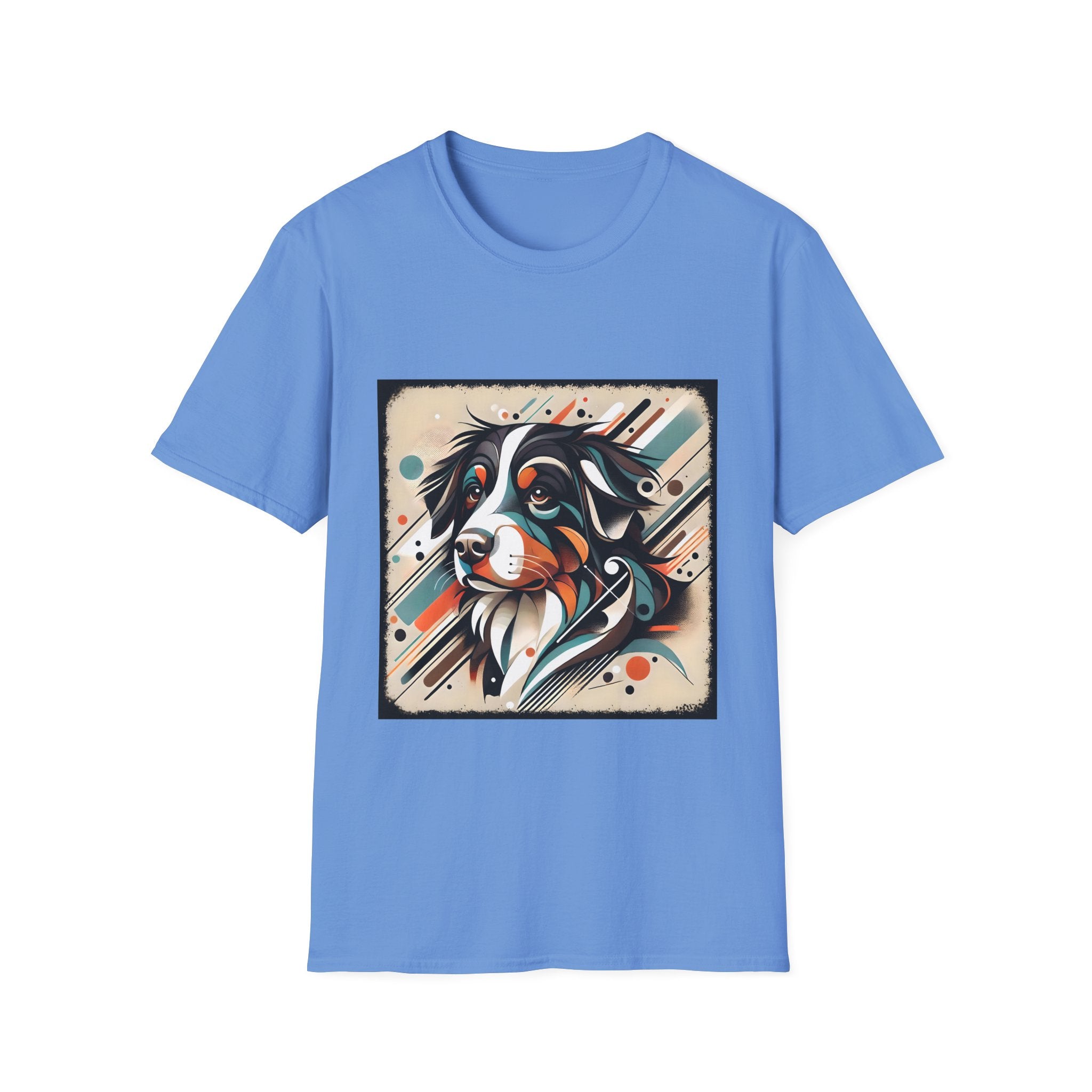 Bernese Mountain Dog Warm Geometric | Unisex Dog T-Shirt