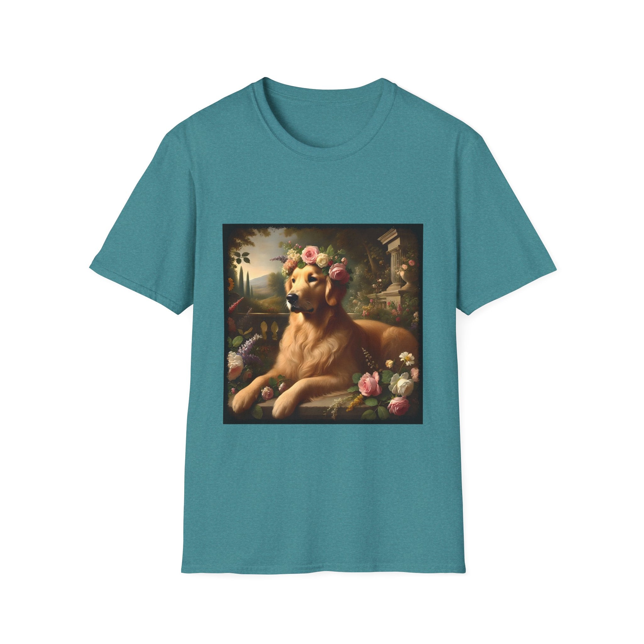 Golden Retriever Botanical Beauty | Unisex Dog T-Shirt