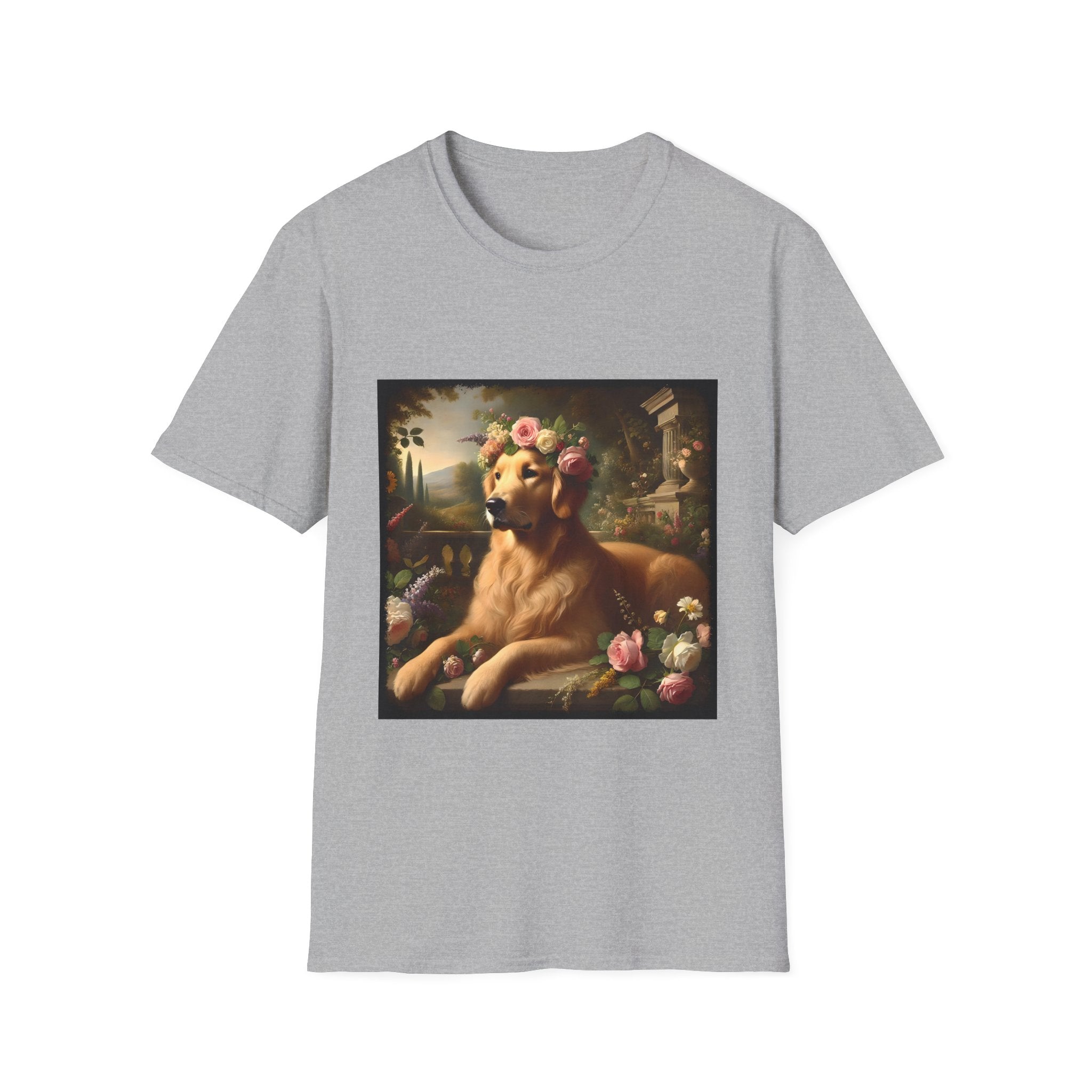 Golden Retriever Botanical Beauty | Unisex Dog T-Shirt