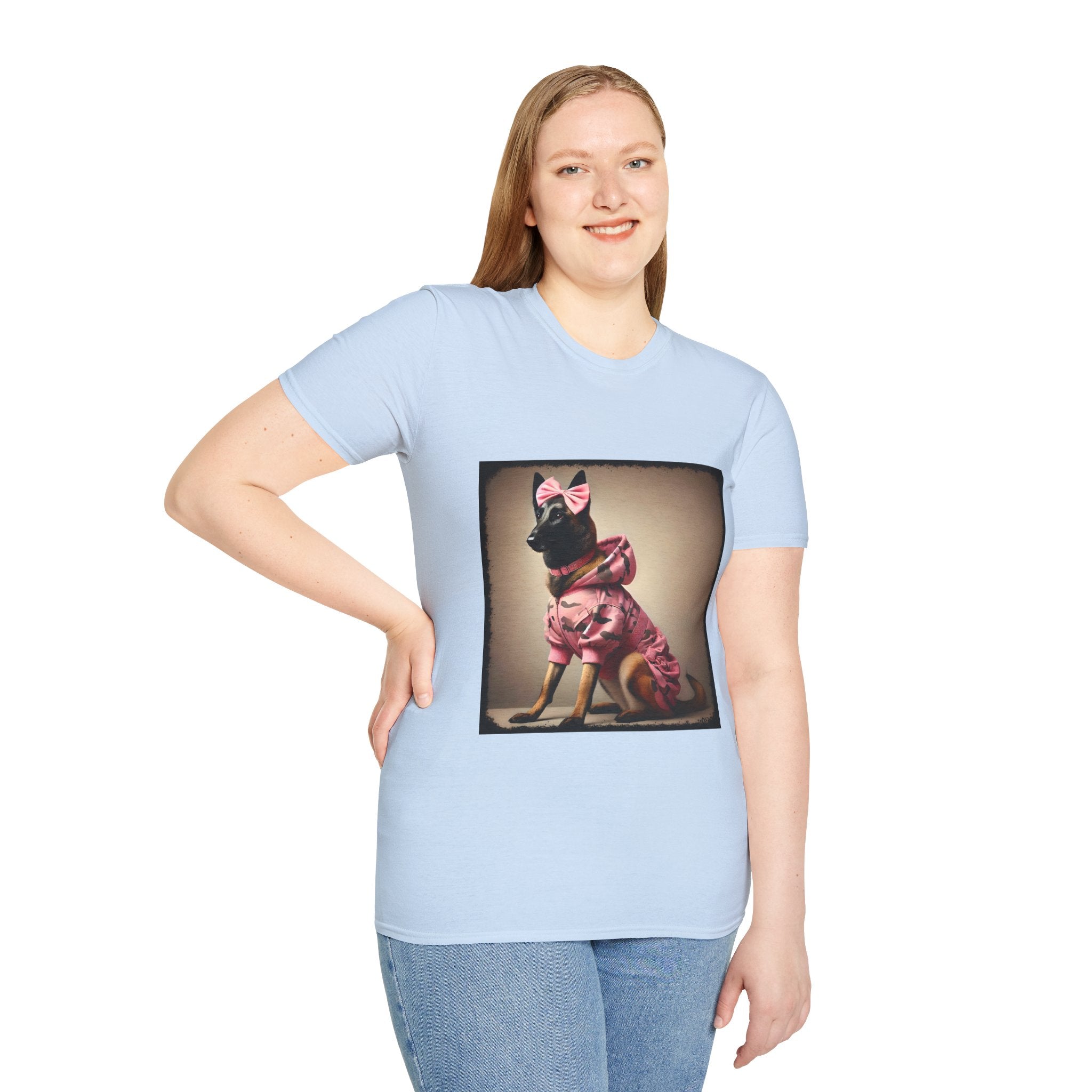Belgian Malinois Pink Camo Cutie | Unisex Dog T-Shirt
