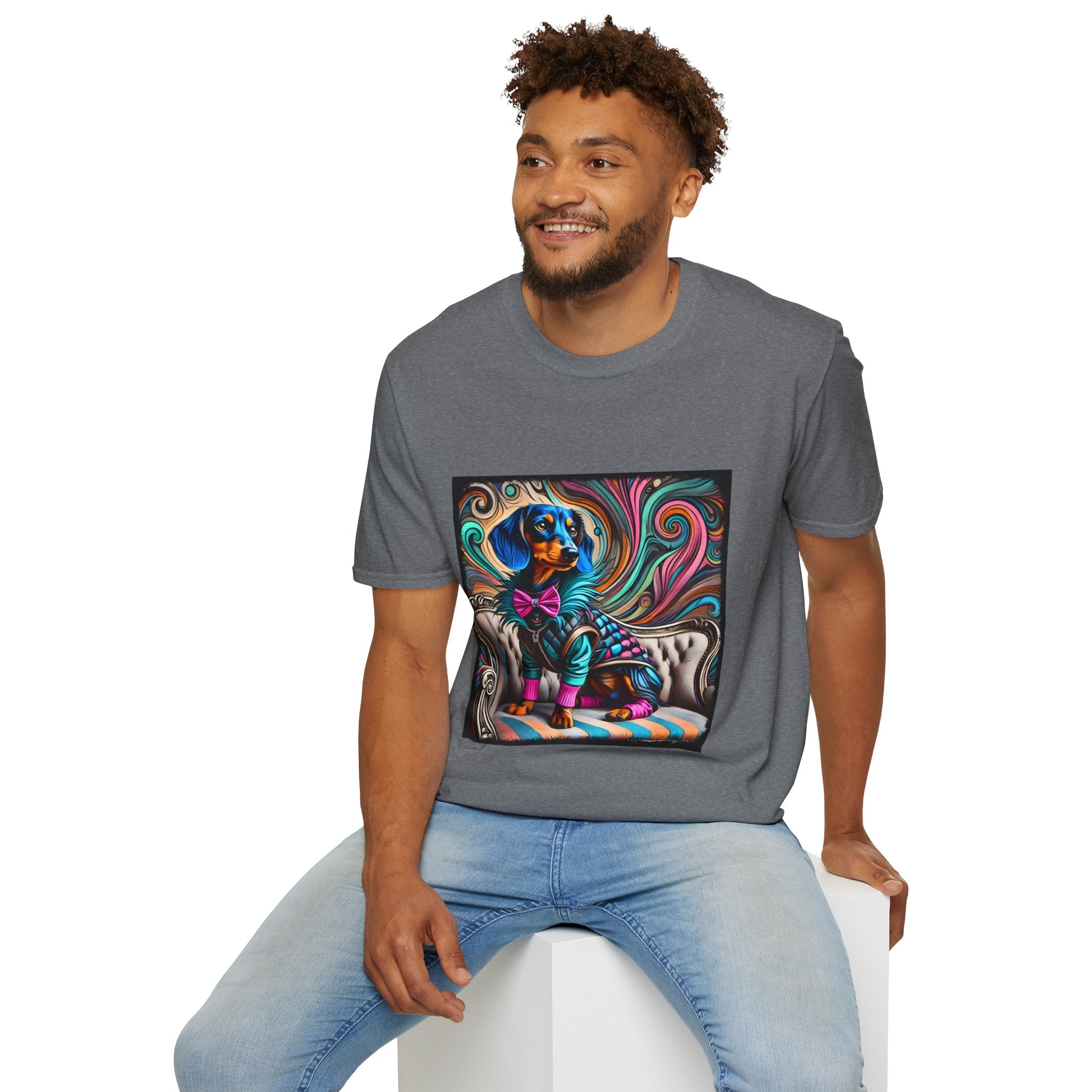 Dachshund Blue Rocker | Unisex Dog T-Shirt