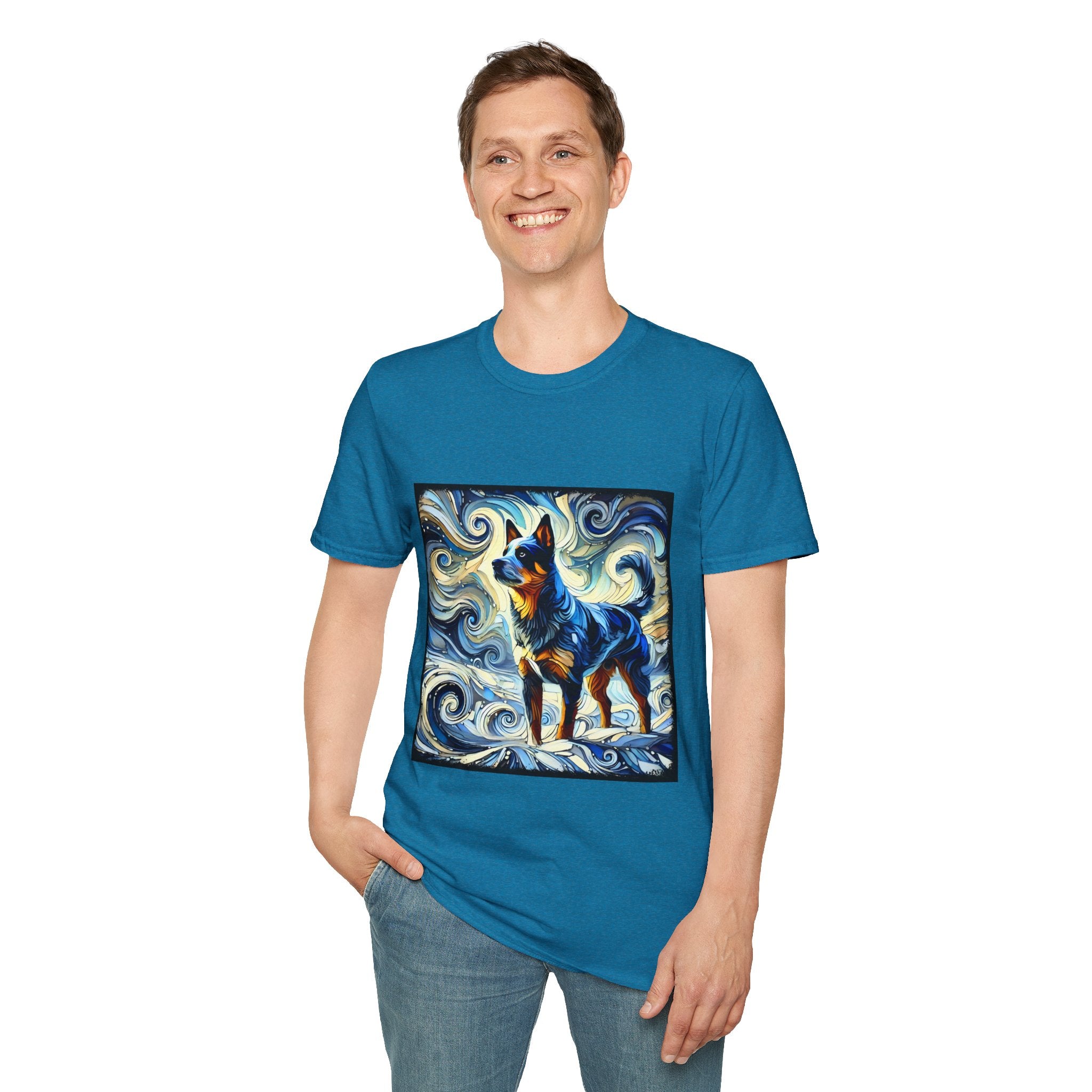 Australian Cattle Dog Blue Swirl | Unisex Dog T-Shirt