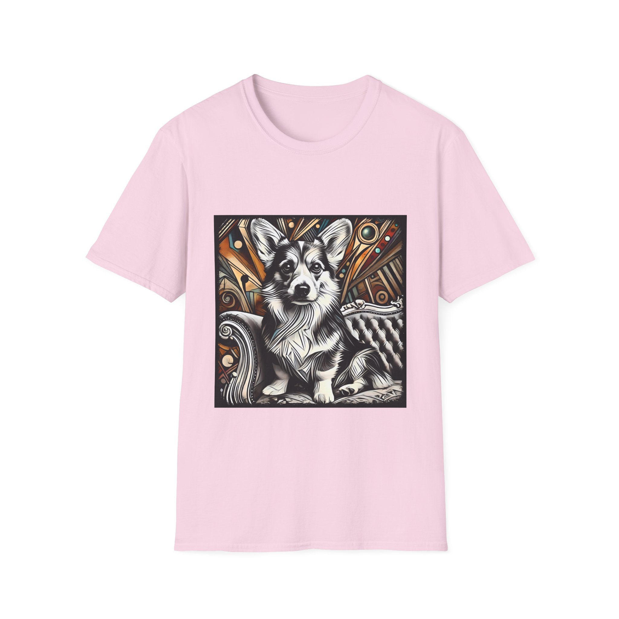 Pembroke Welsh Corgi B&W Warm Bold  | Unisex Dog T-Shirt