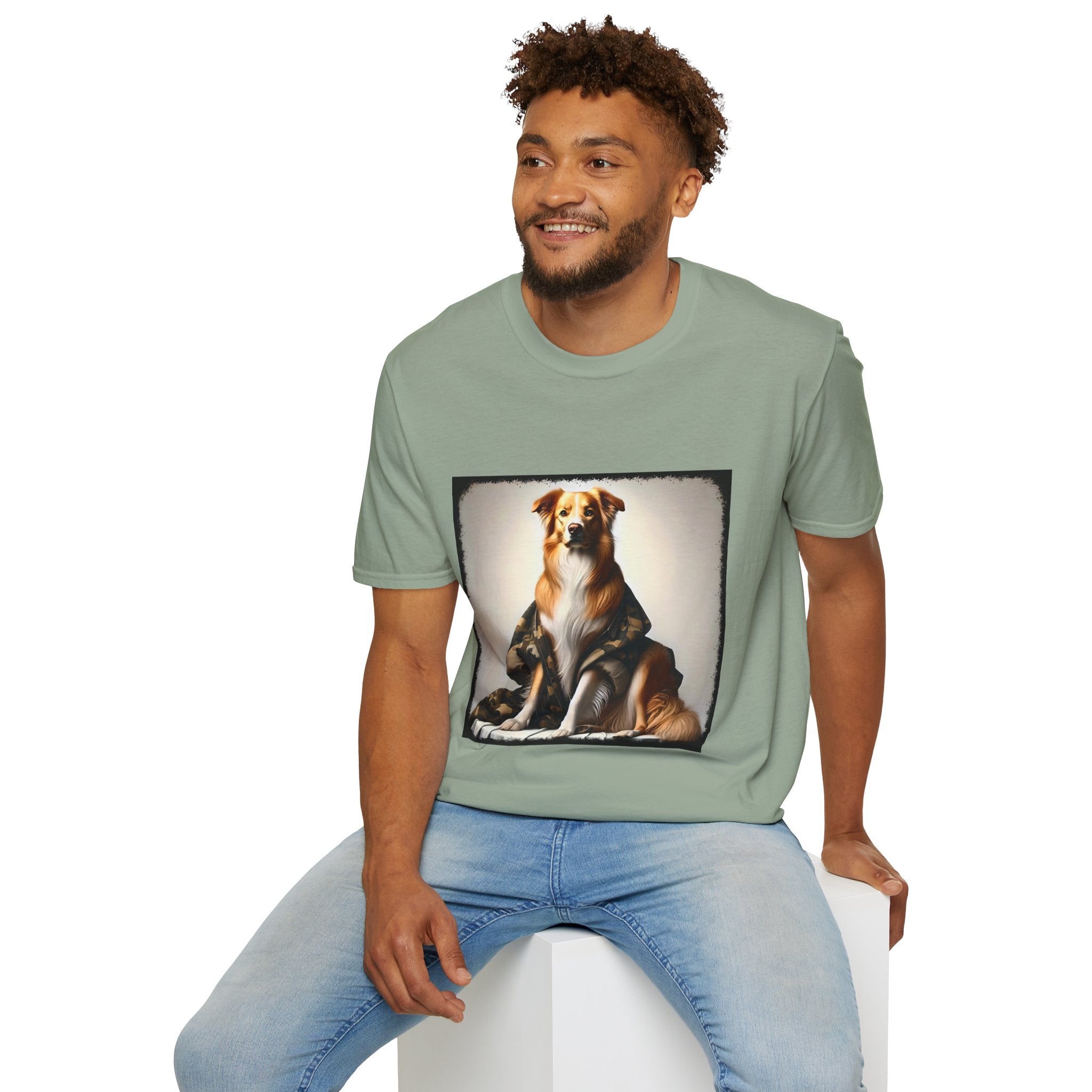 Border Collie Chic Camo  | Unisex Dog T-Shirt