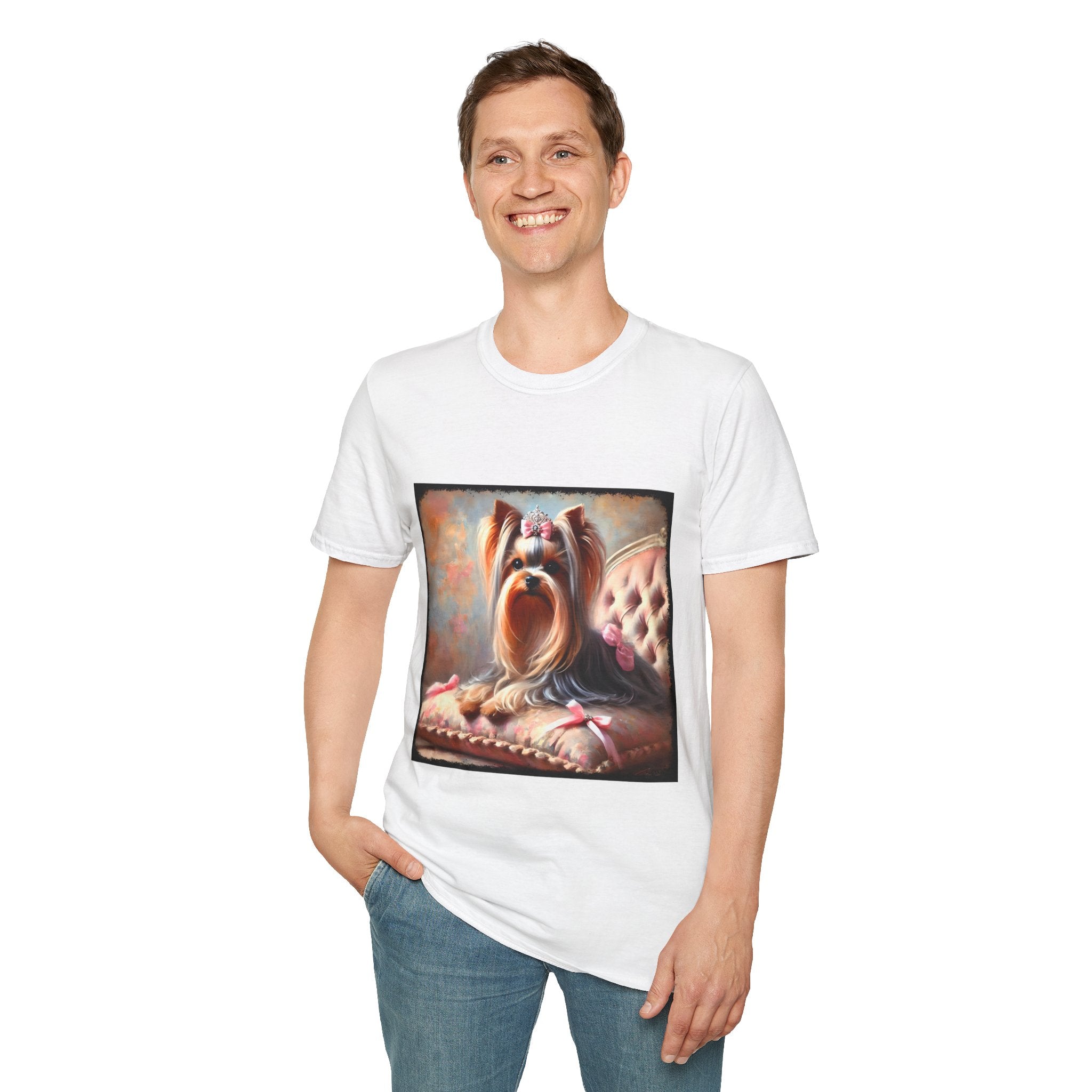 Yorkshire Terrier Bows and Diamonds Classic | Unisex Dog T-Shirt