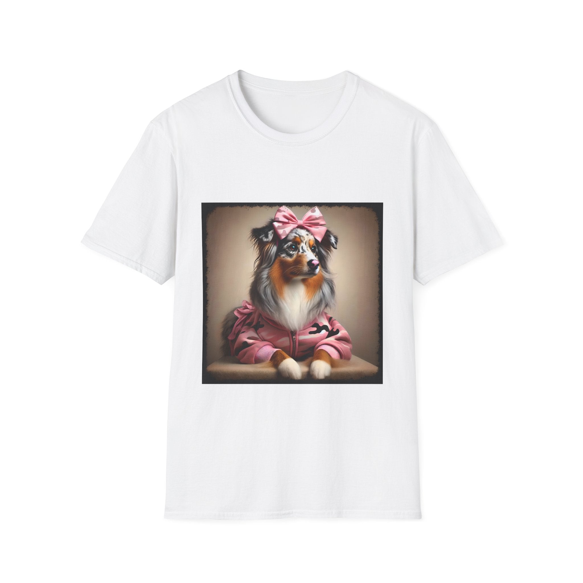 Australian Shepherd Camo Cutie | Unisex Dog T-Shirt