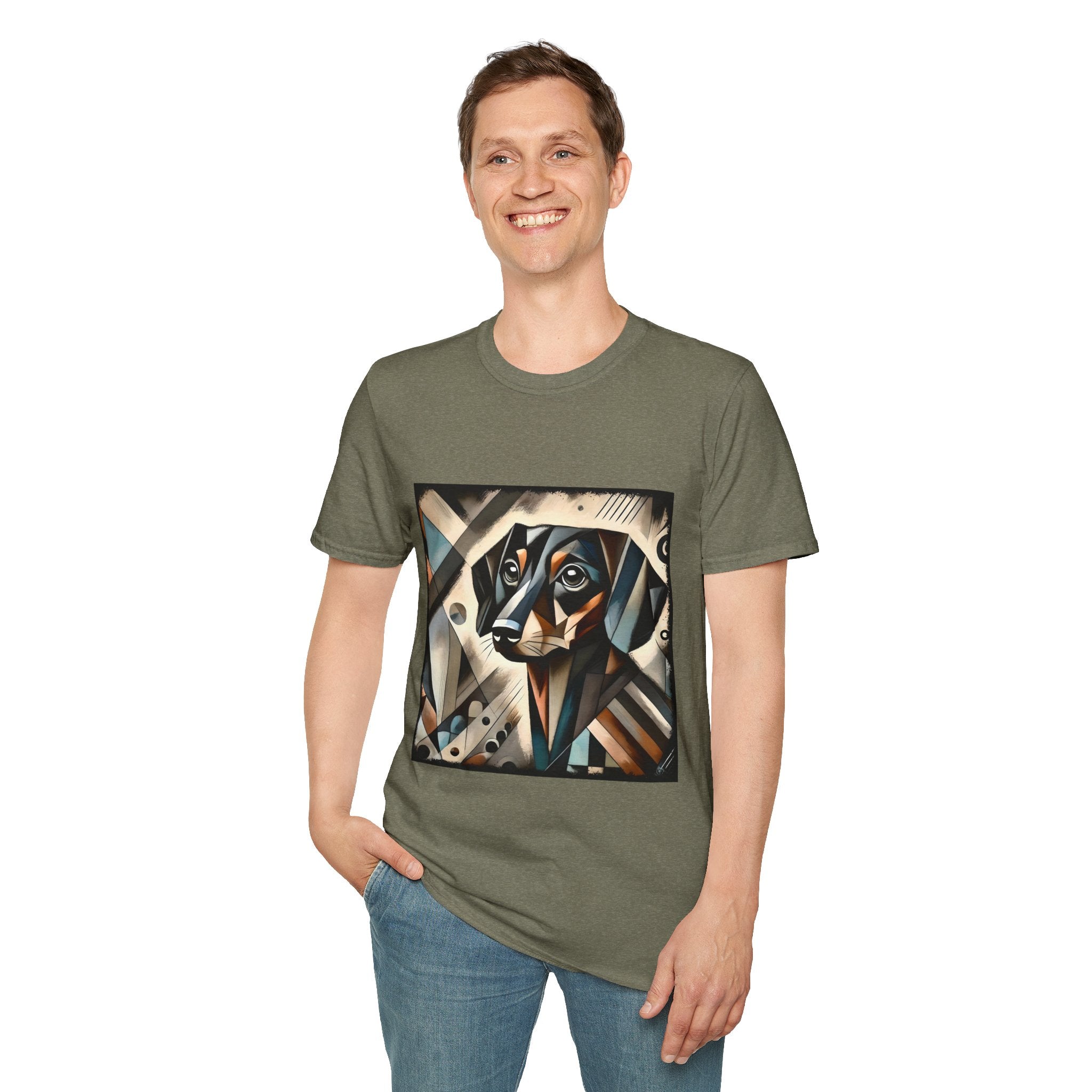 Dachshund Bold Geometric | Unisex Dog T-Shirt