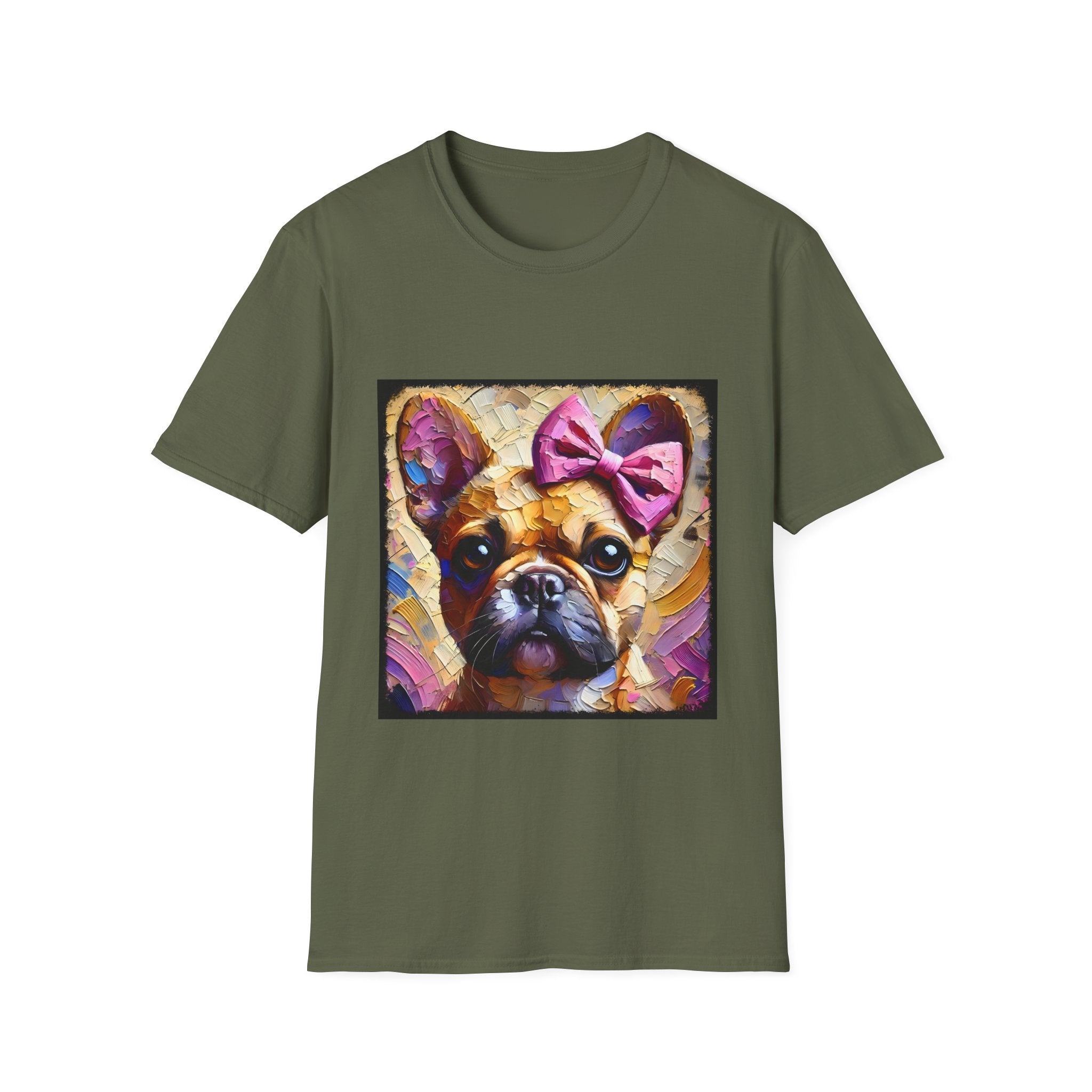 French Bulldog Textured Classic | Unisex Dog T-Shirt