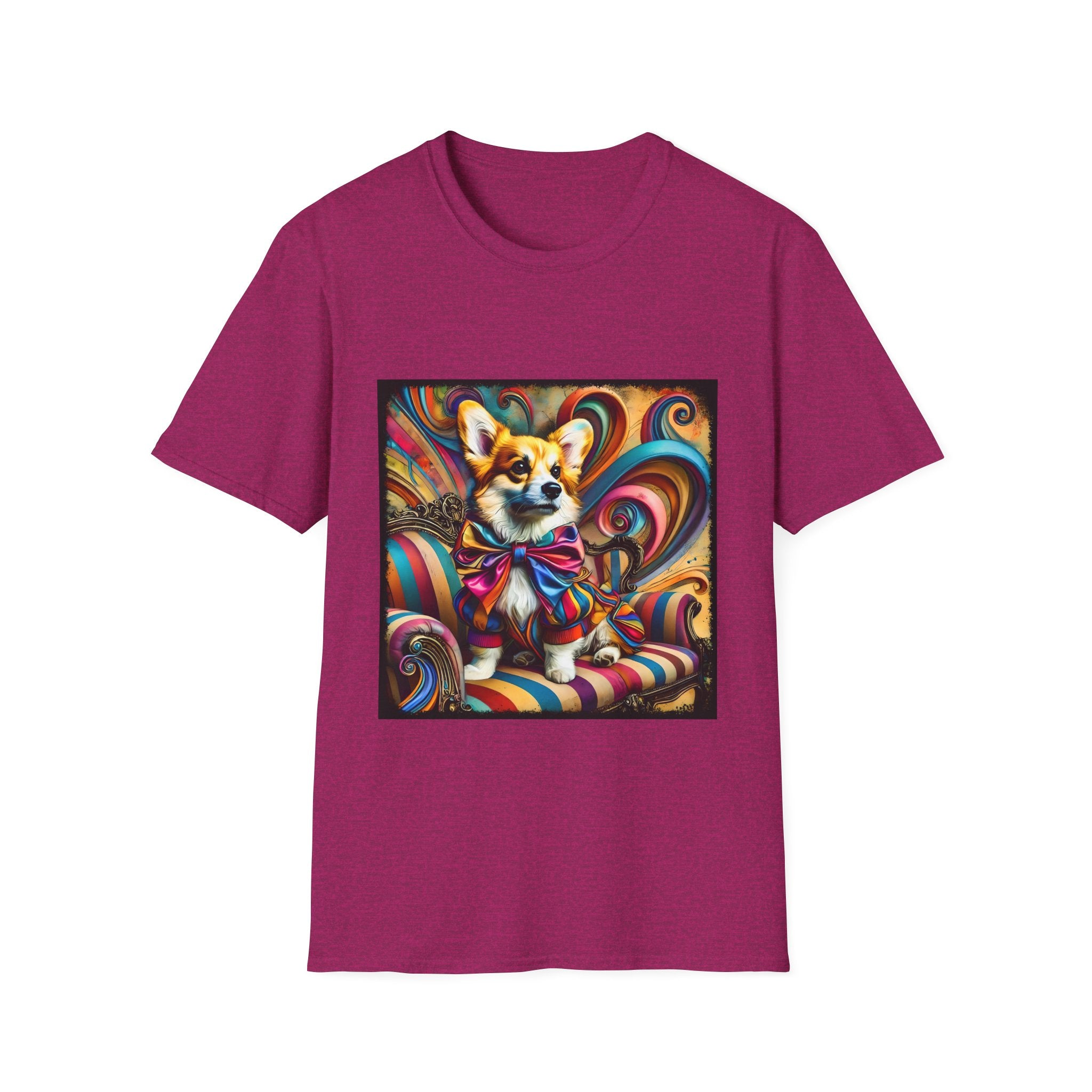 Pembroke Welsh Corgi Vivid Rocker | Unisex Dog T-Shirt