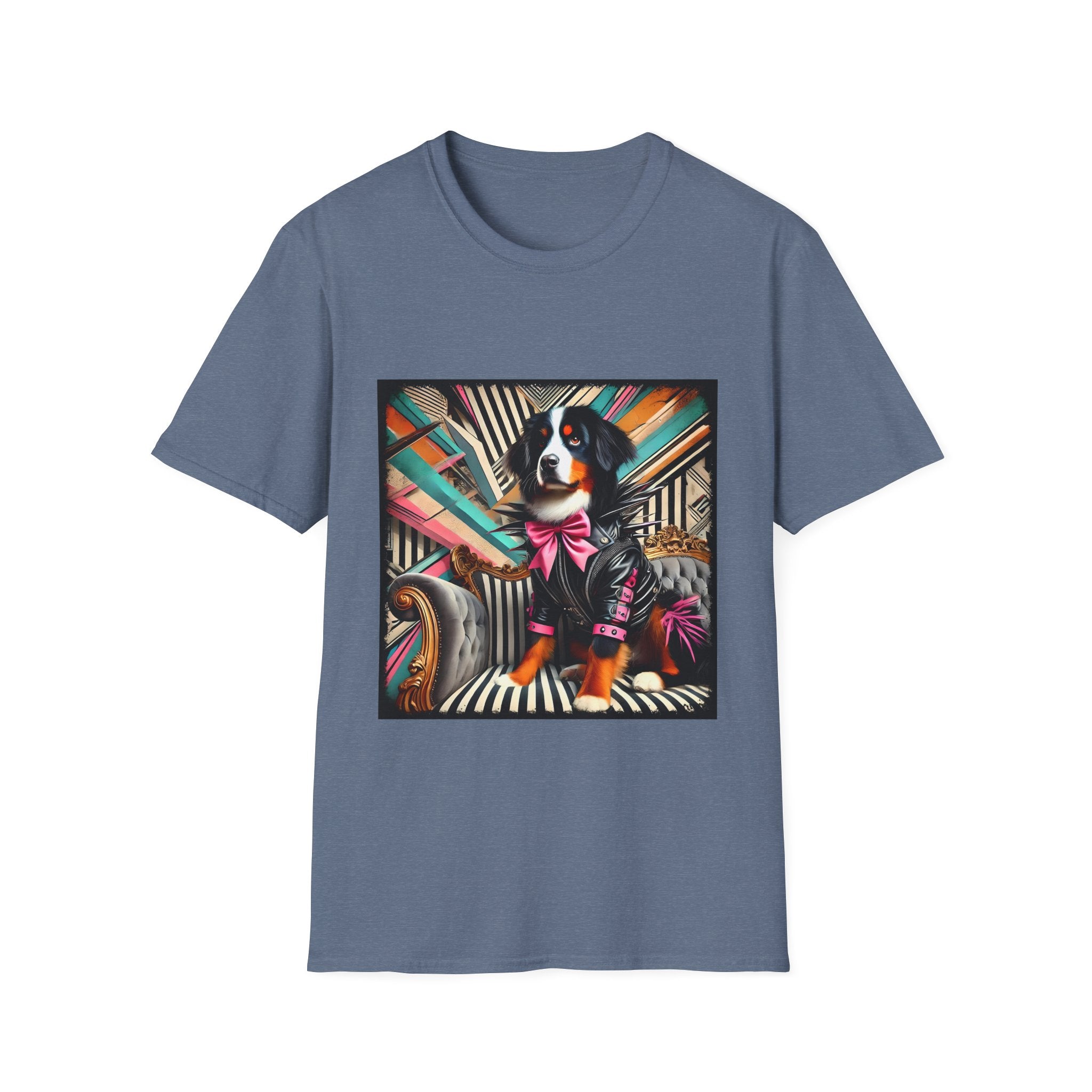 Bernese Mountain Dog Bold Rocker| Unisex Dog T-Shirt