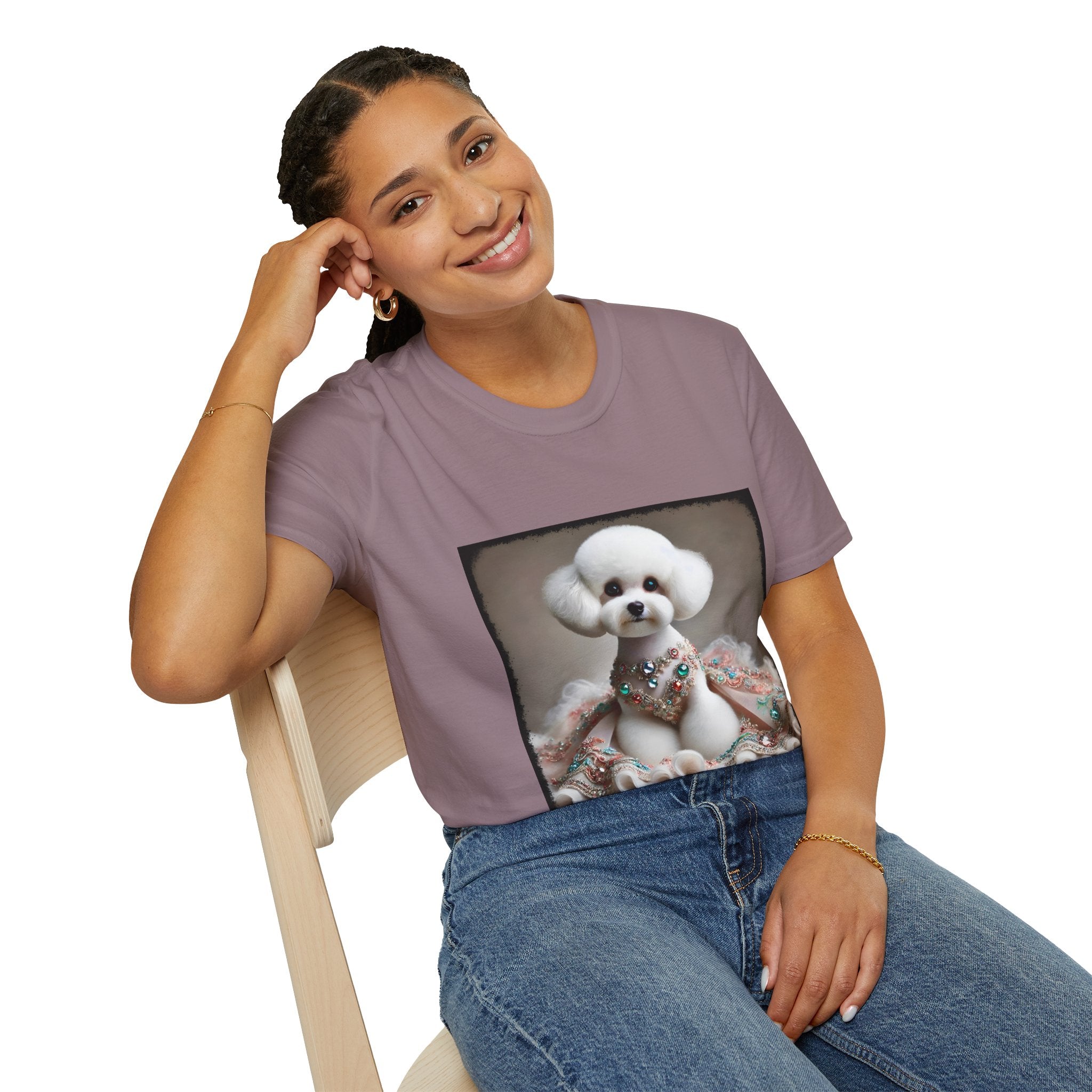 Bichon Frise Jeweled Beauty | Unisex Dog T-Shirt