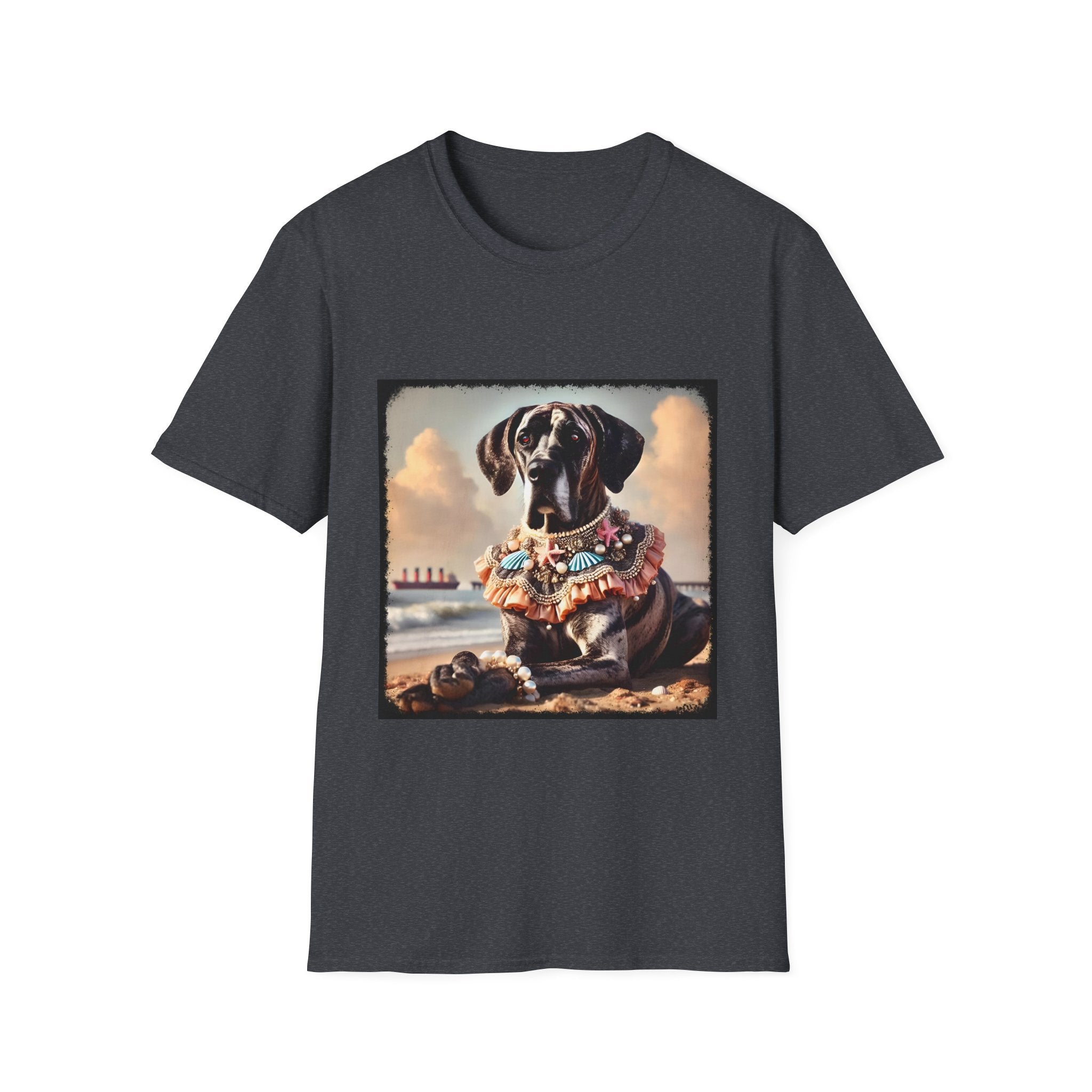 Great Dane Beach Brindle | Unisex Dog T-Shirt