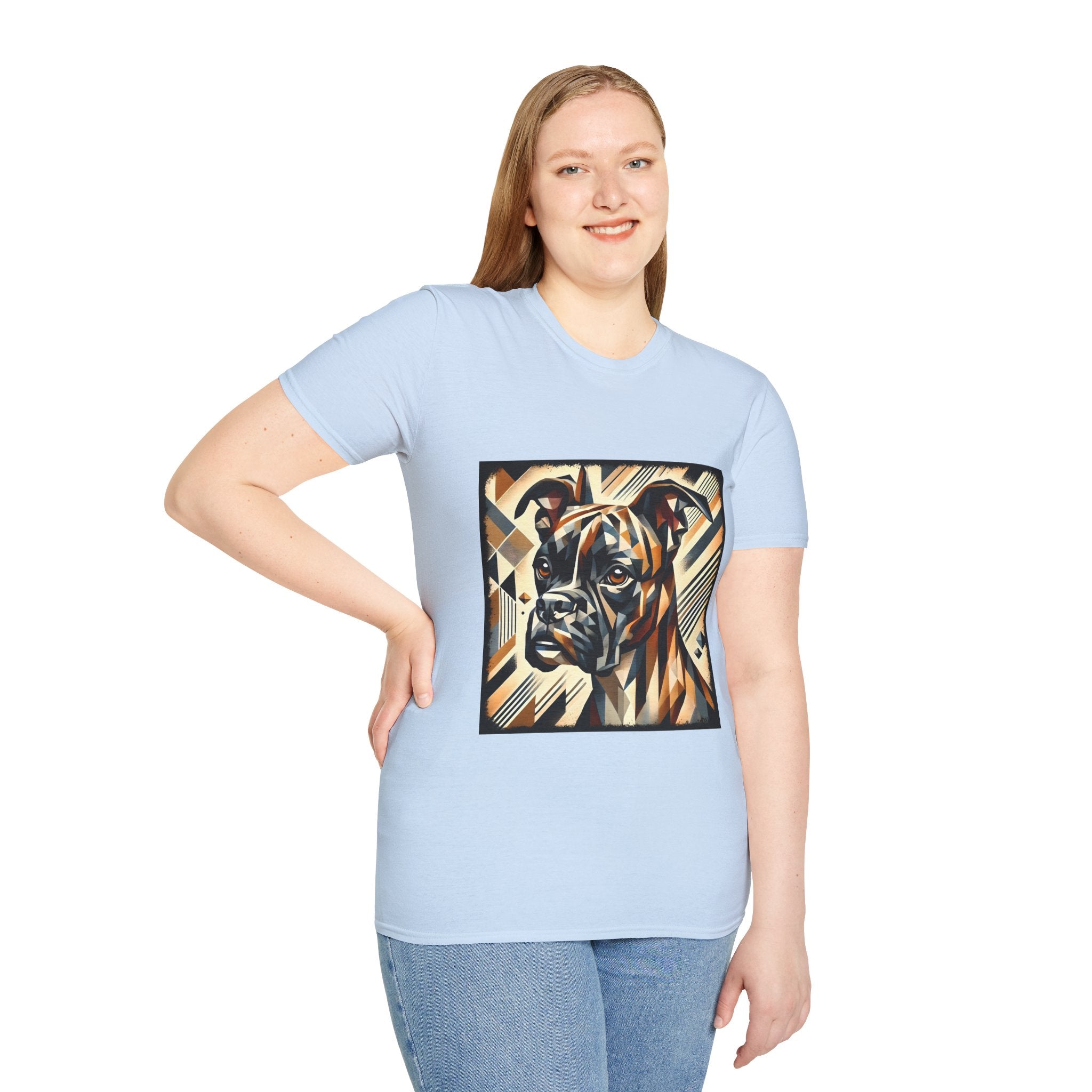 Boxer Modern Geometric | Unisex Dog T-Shirt