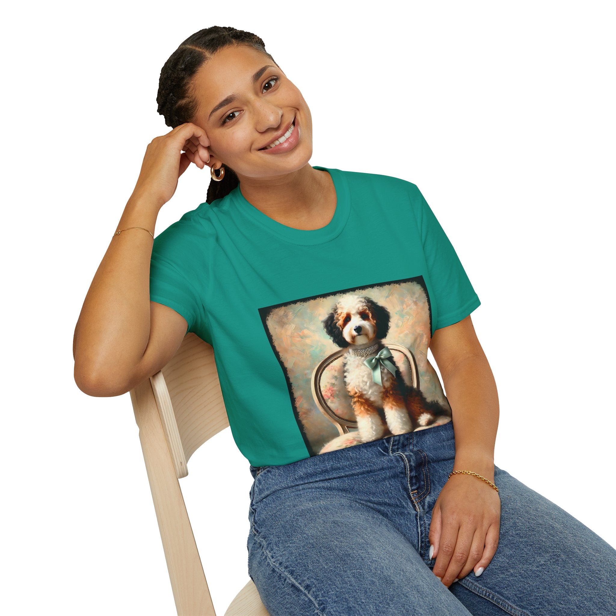 Bernedoodle Poised Classic | Unisex Dog T-Shirt