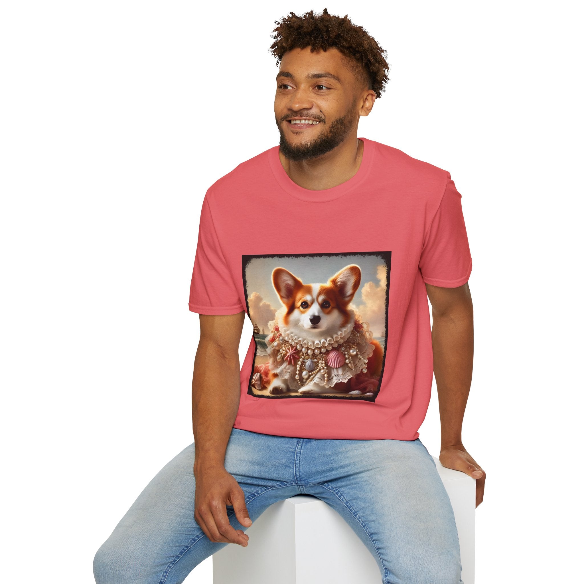 Pembroke Welsh Corgi Beach Muse | Unisex Dog T-Shirt