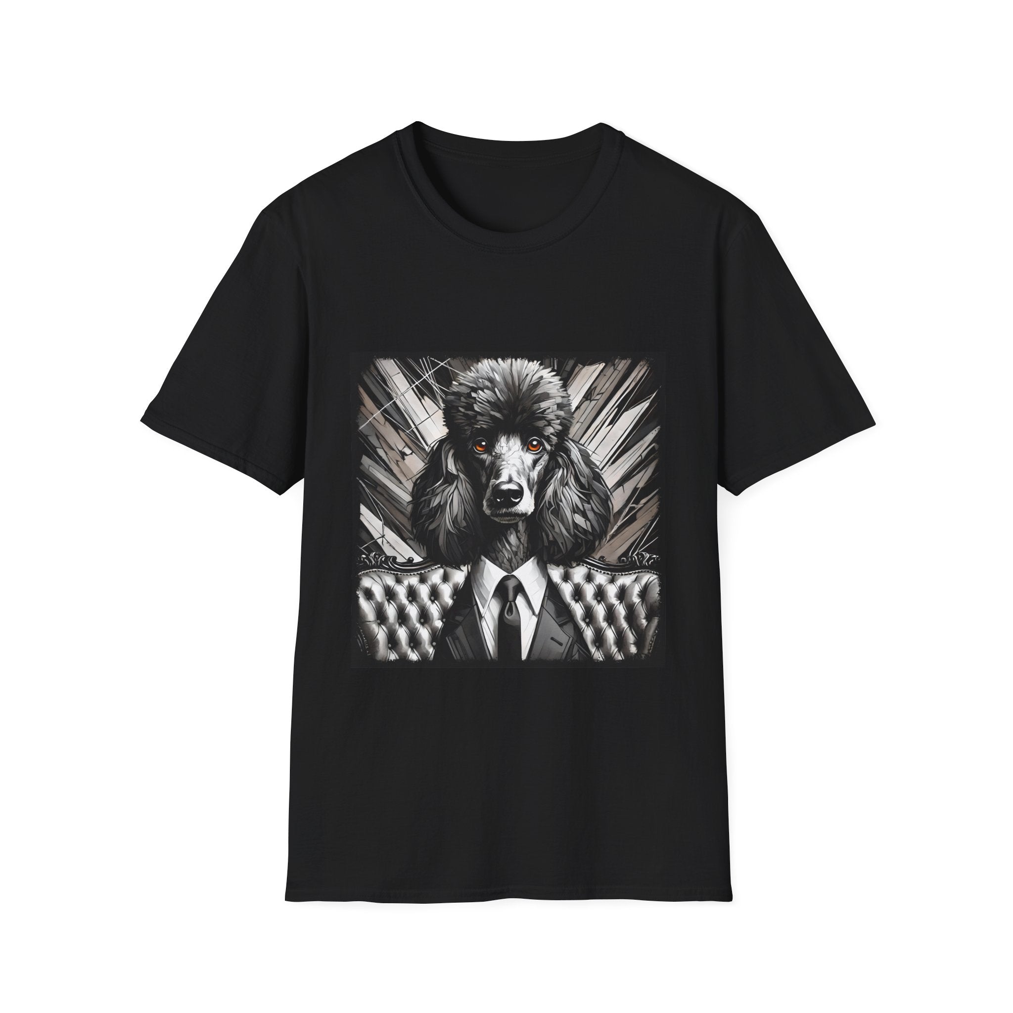 Poodle B&W Bold Eyes II | Unisex Dog T-Shirt