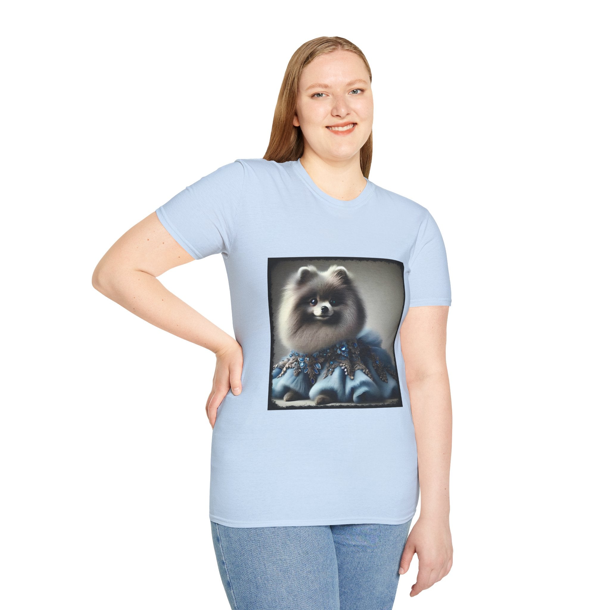 Pomeranian Blue Belle | Unisex Dog T-Shirt