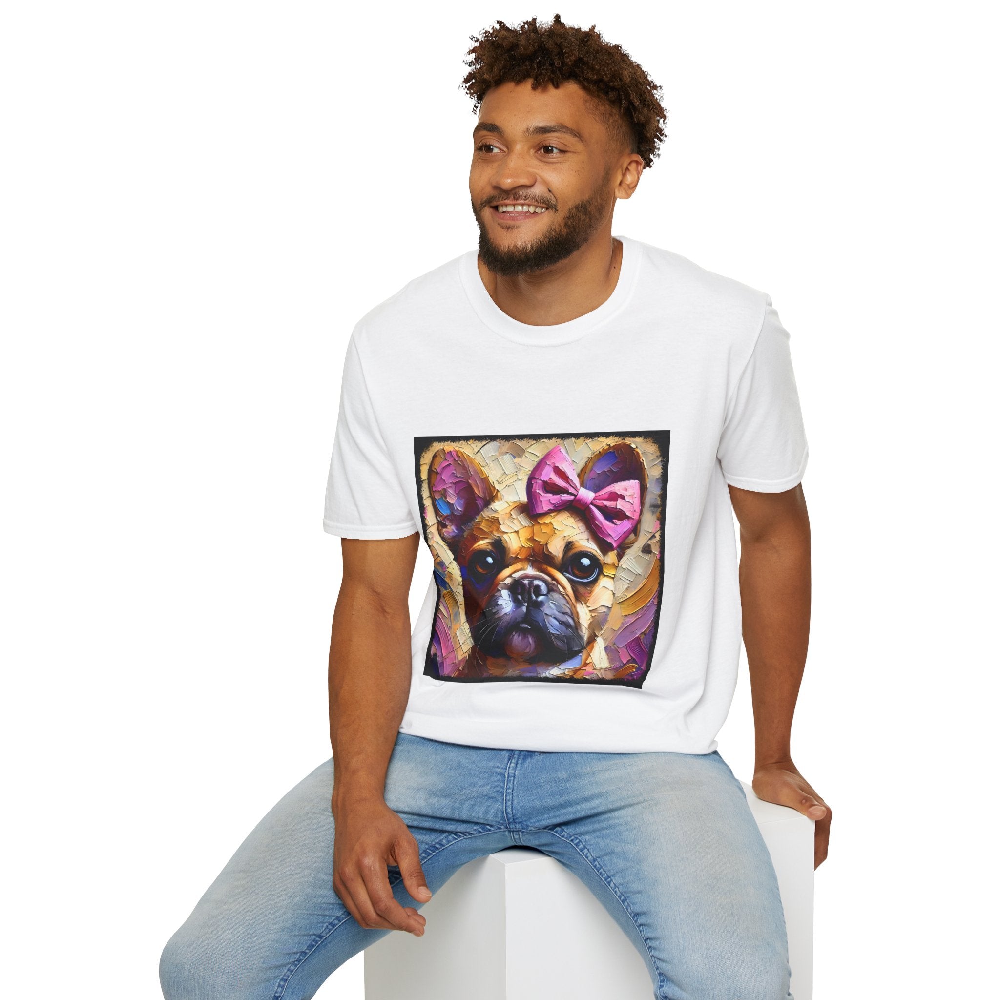 French Bulldog Textured Classic | Unisex Dog T-Shirt