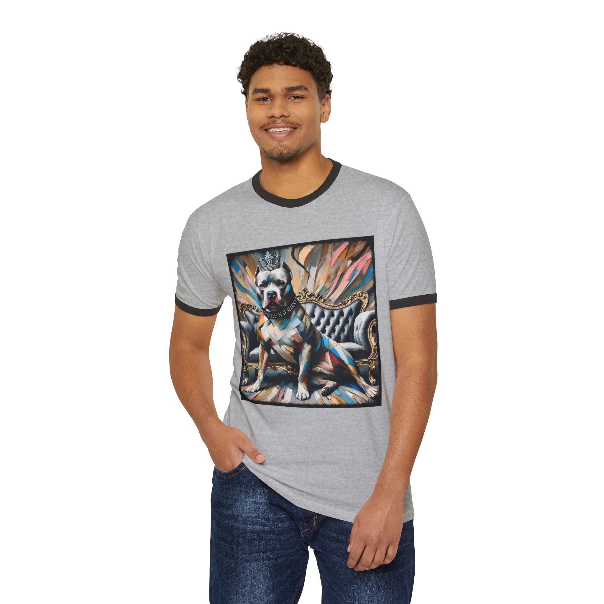 Pitbull Royal Geometric | Unisex Dog T-Shirt