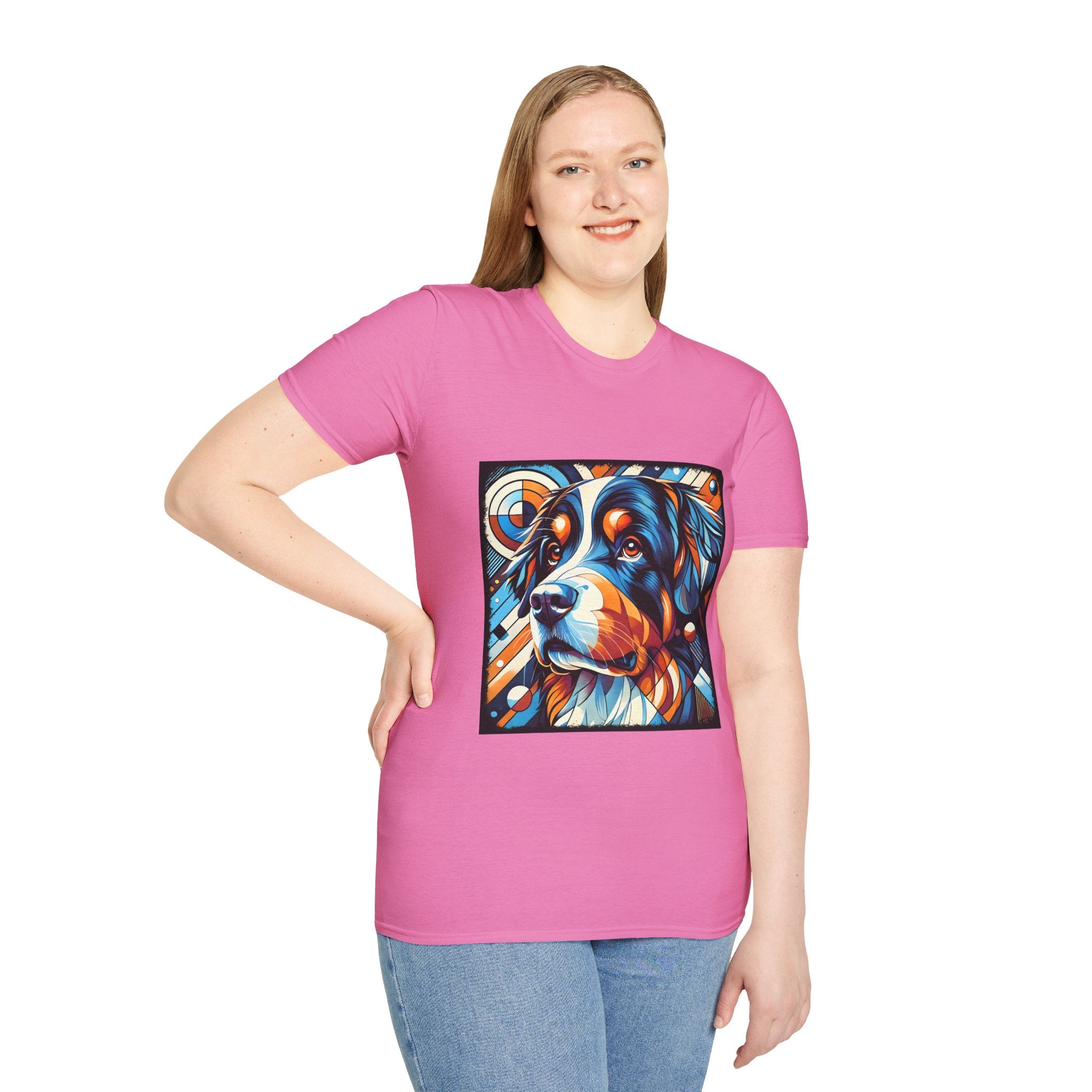 Bernese Mountain Dog Bold Geometric | Unisex Dog T-Shirt