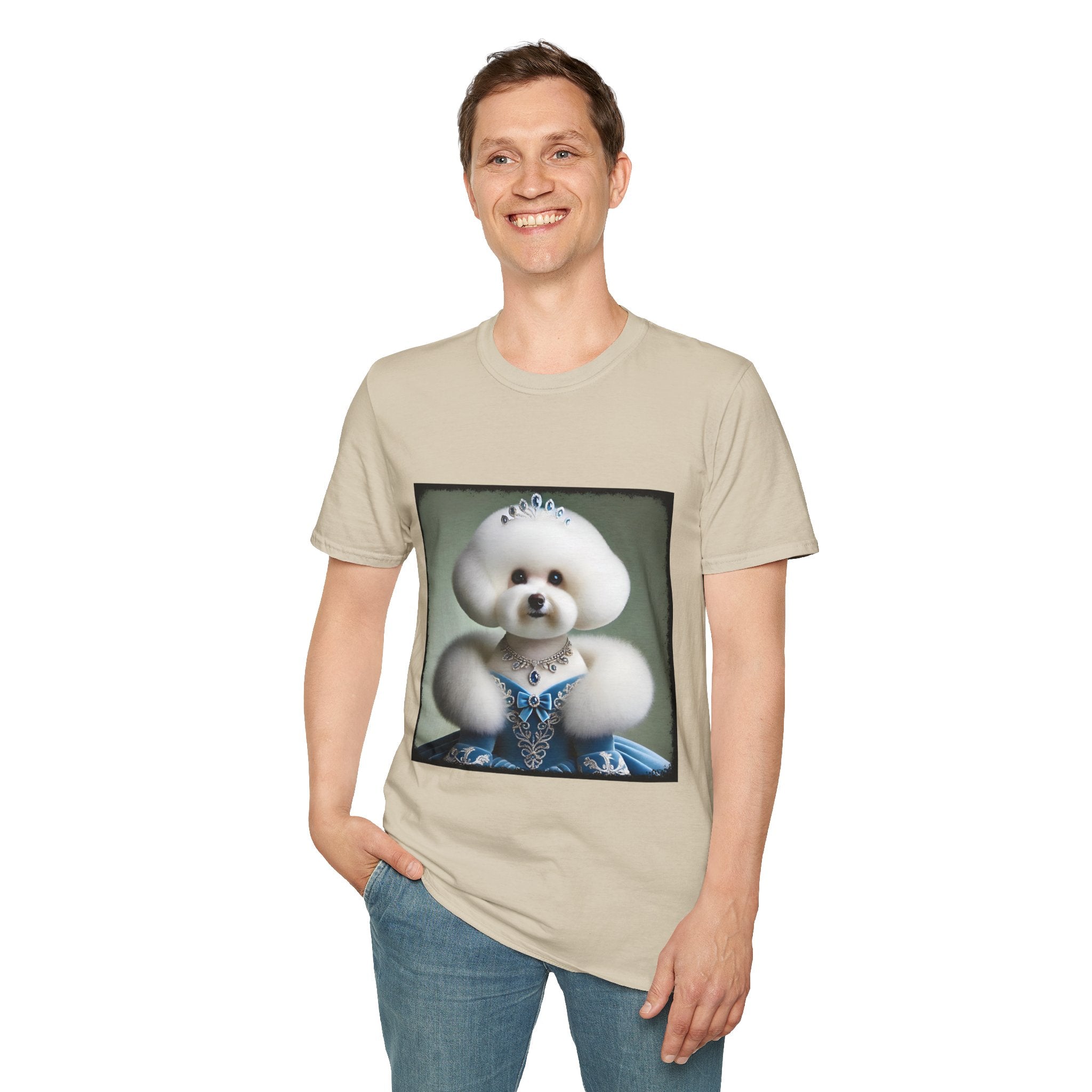Bichon Frise Blue Belle | Unisex Dog T-Shirt