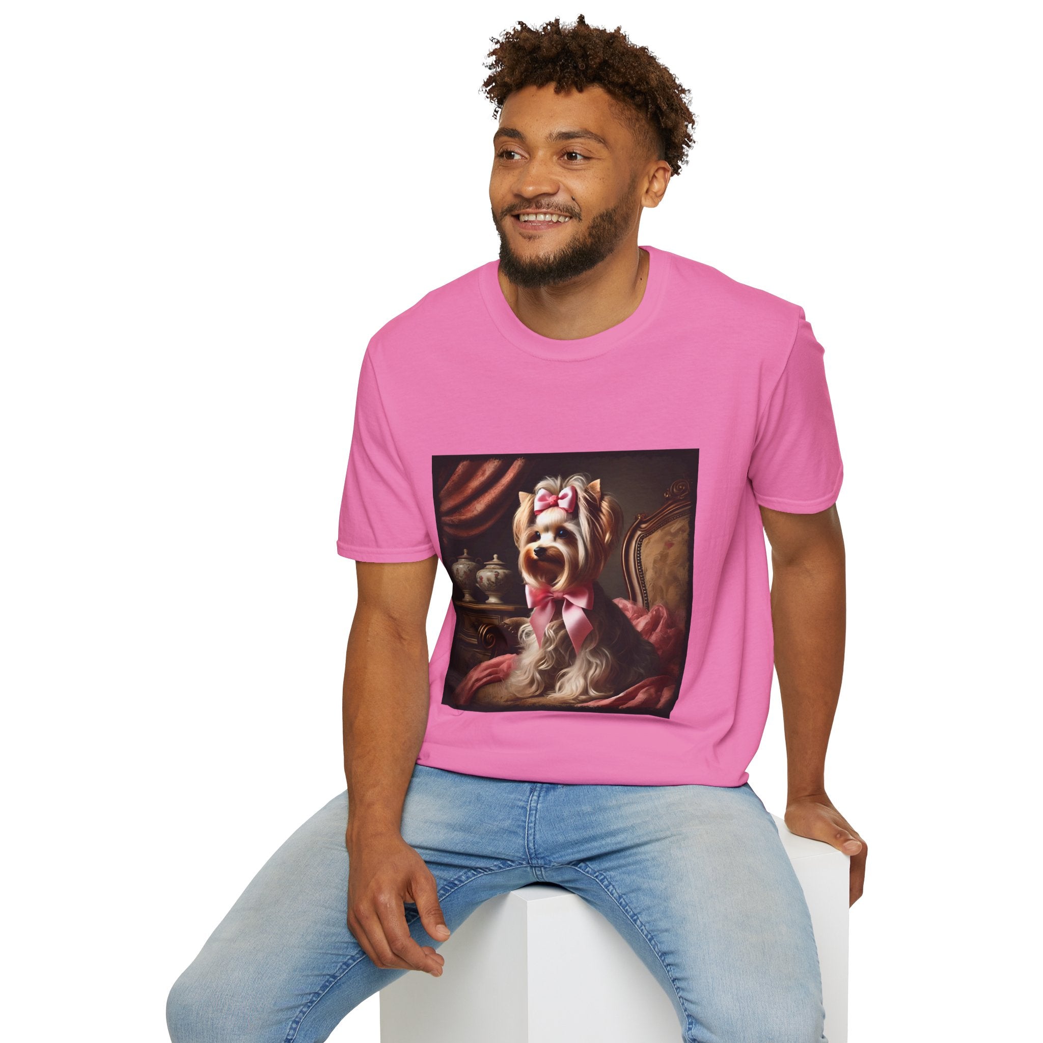 Yorkshire Terrier Pink Bow Princess | Unisex Dog T-Shirt