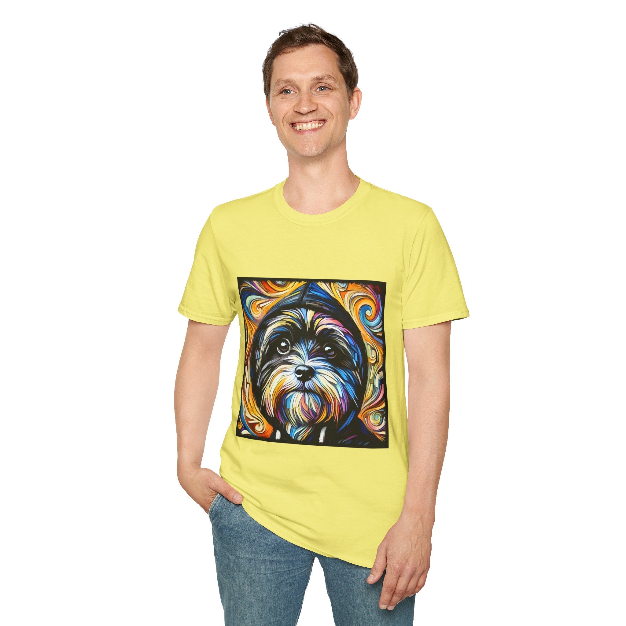Havanese Street Swirl | Unisex Dog T-Shirt