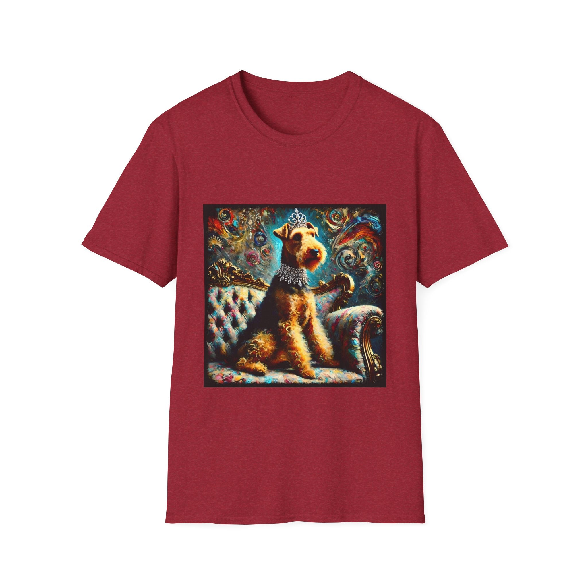 Airedale Terrier Diamond Princess Swirl | Unisex Dog T-Shirt