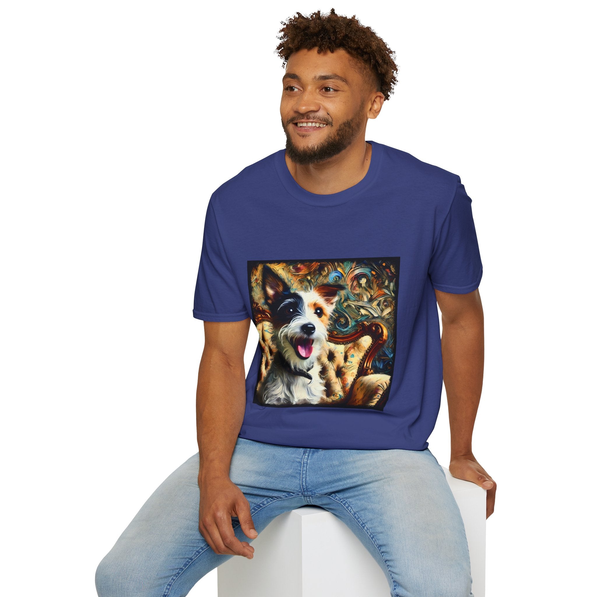 Jack Russell Terrier Blissful Swirl | Unisex Softstyle T-Shirt