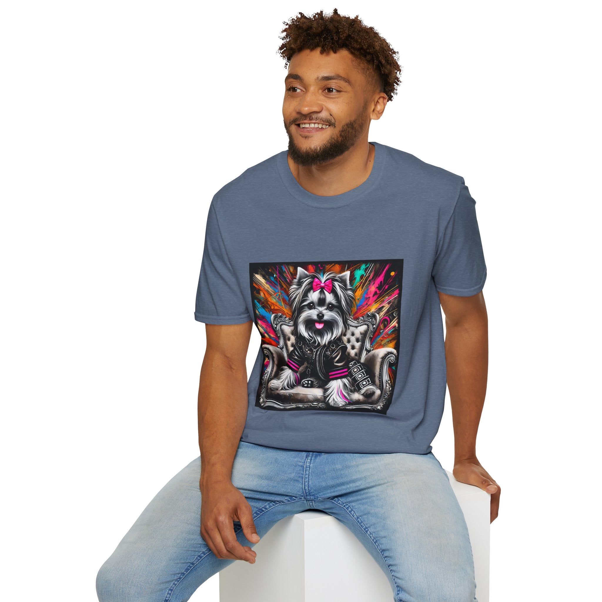 Yorkshire Terrier Bold Rocker  | Unisex Dog T-Shirt