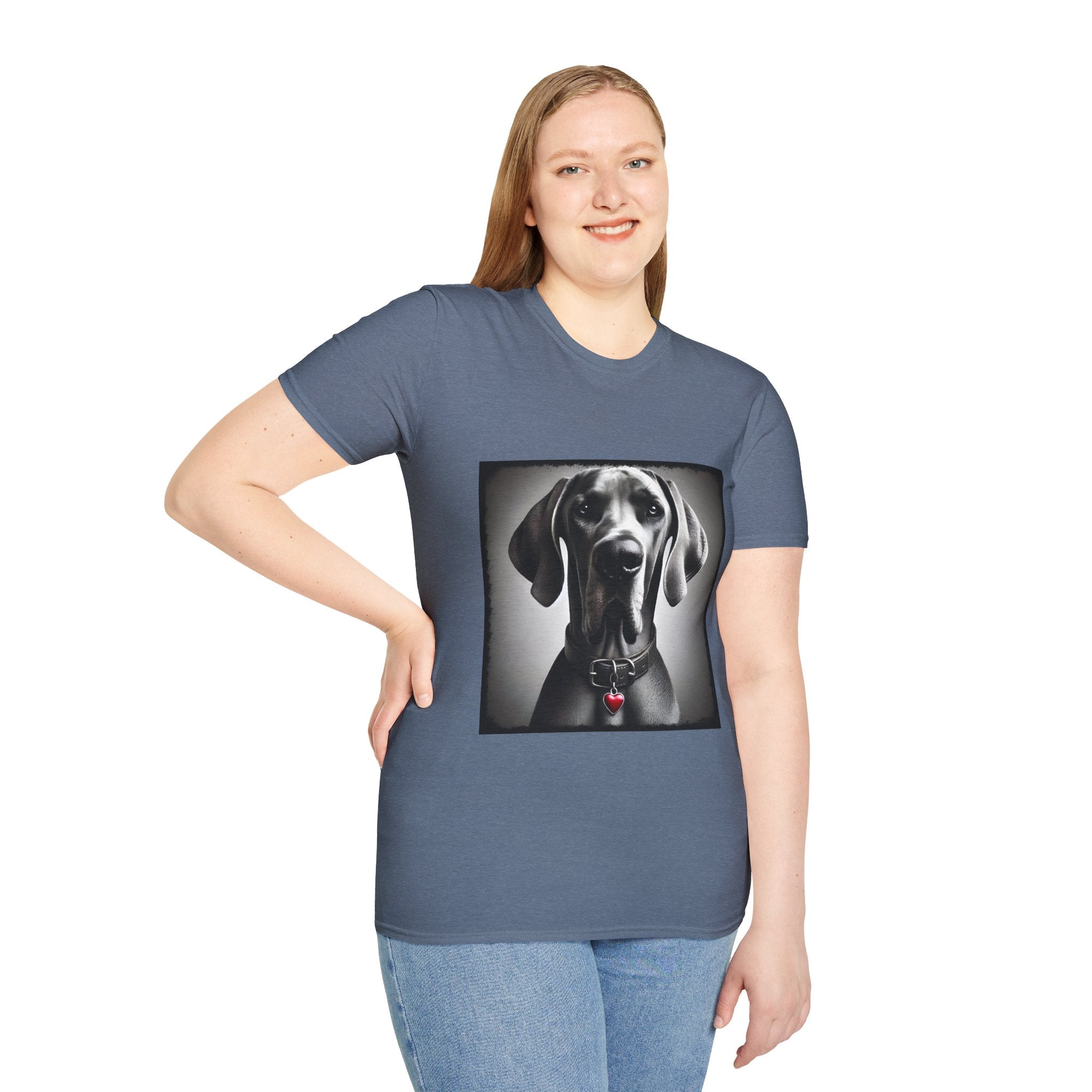 Great Dane Heart Charm | Unisex Dog T-Shirt